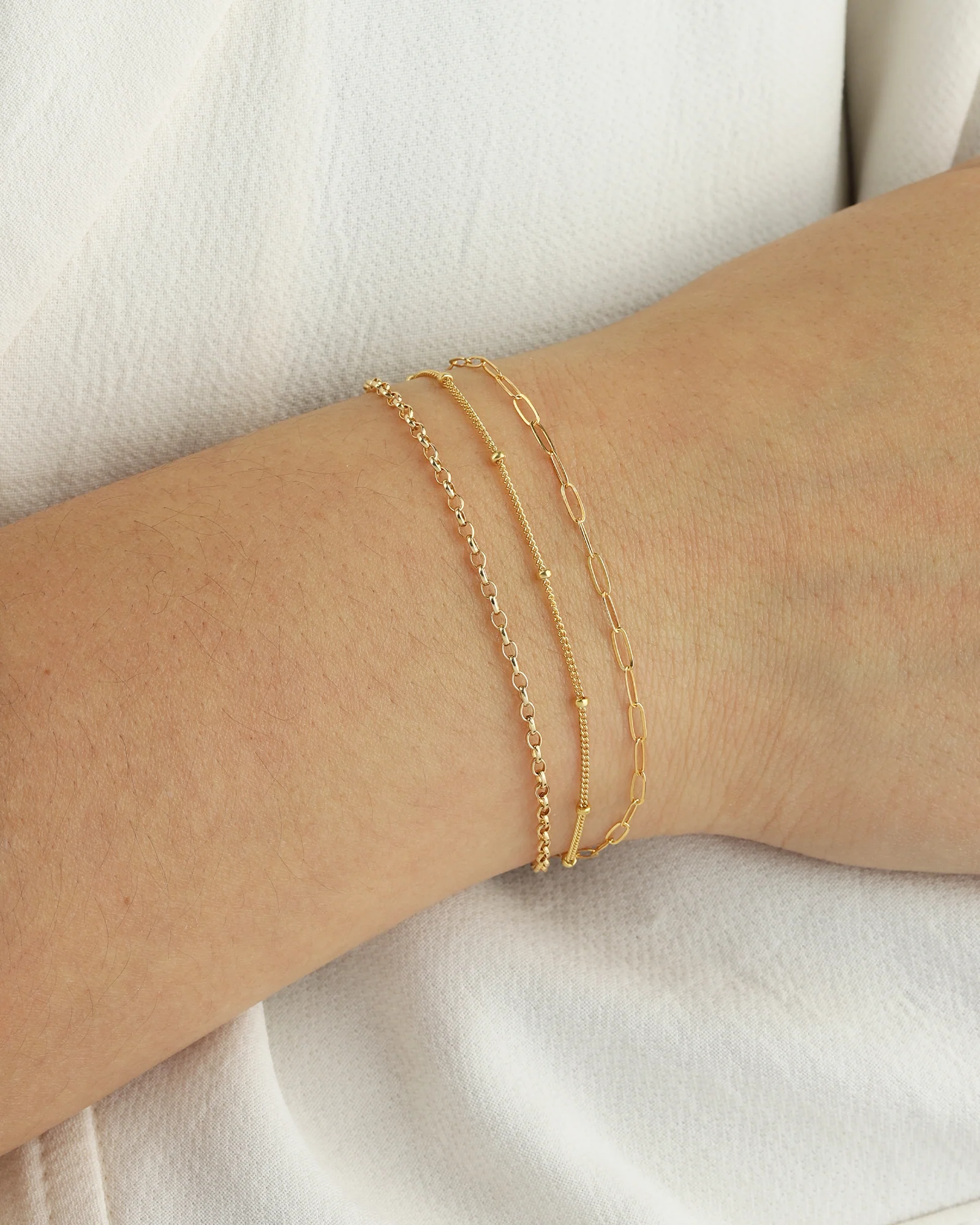 3 Row Multi Chain Bracelet - Image 2
