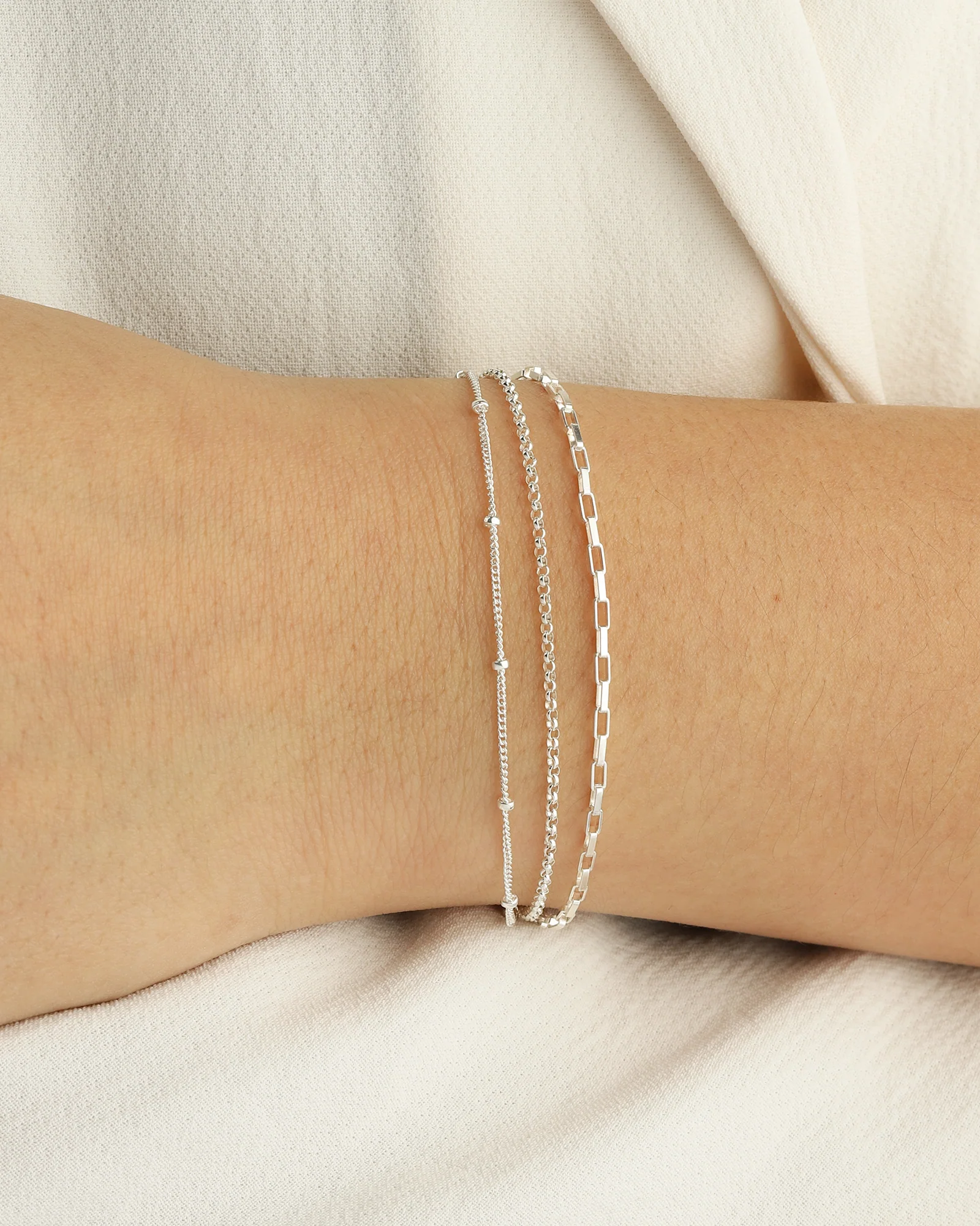 3 Row Multi Chain Bracelet - Image 2