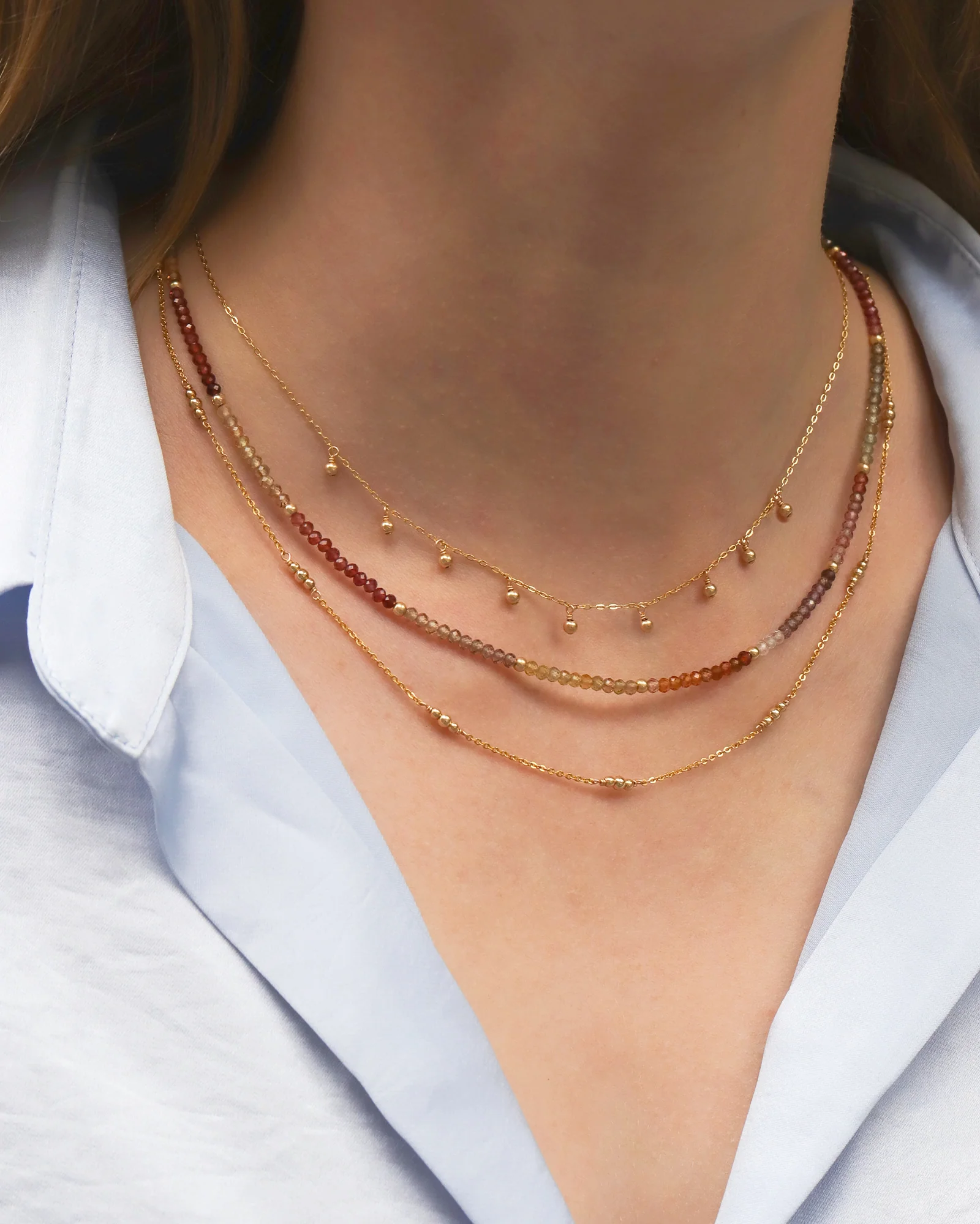 9 Dangle Bead Necklace - Image 2