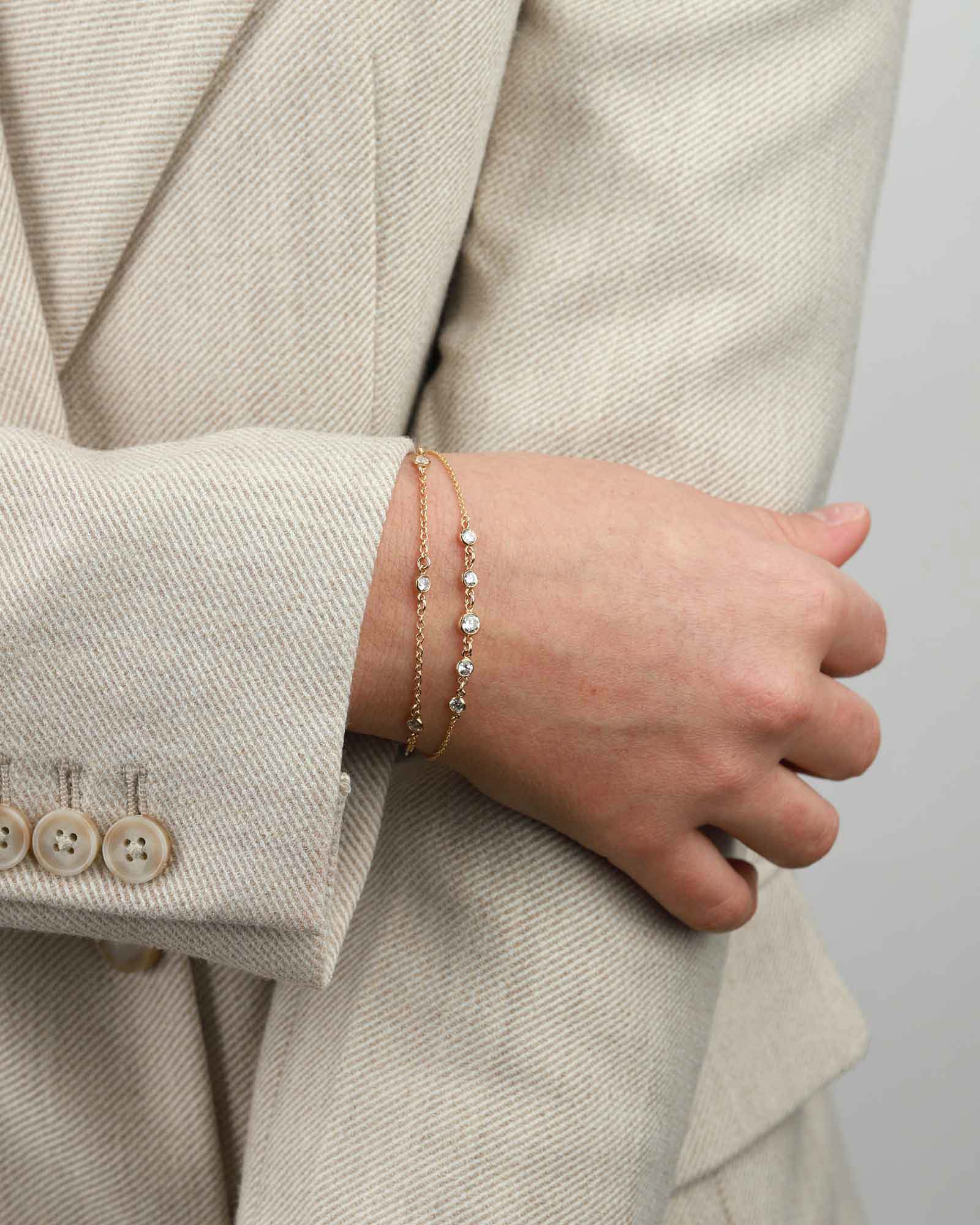 Five CZ Graduated Bracelet - Image 3
