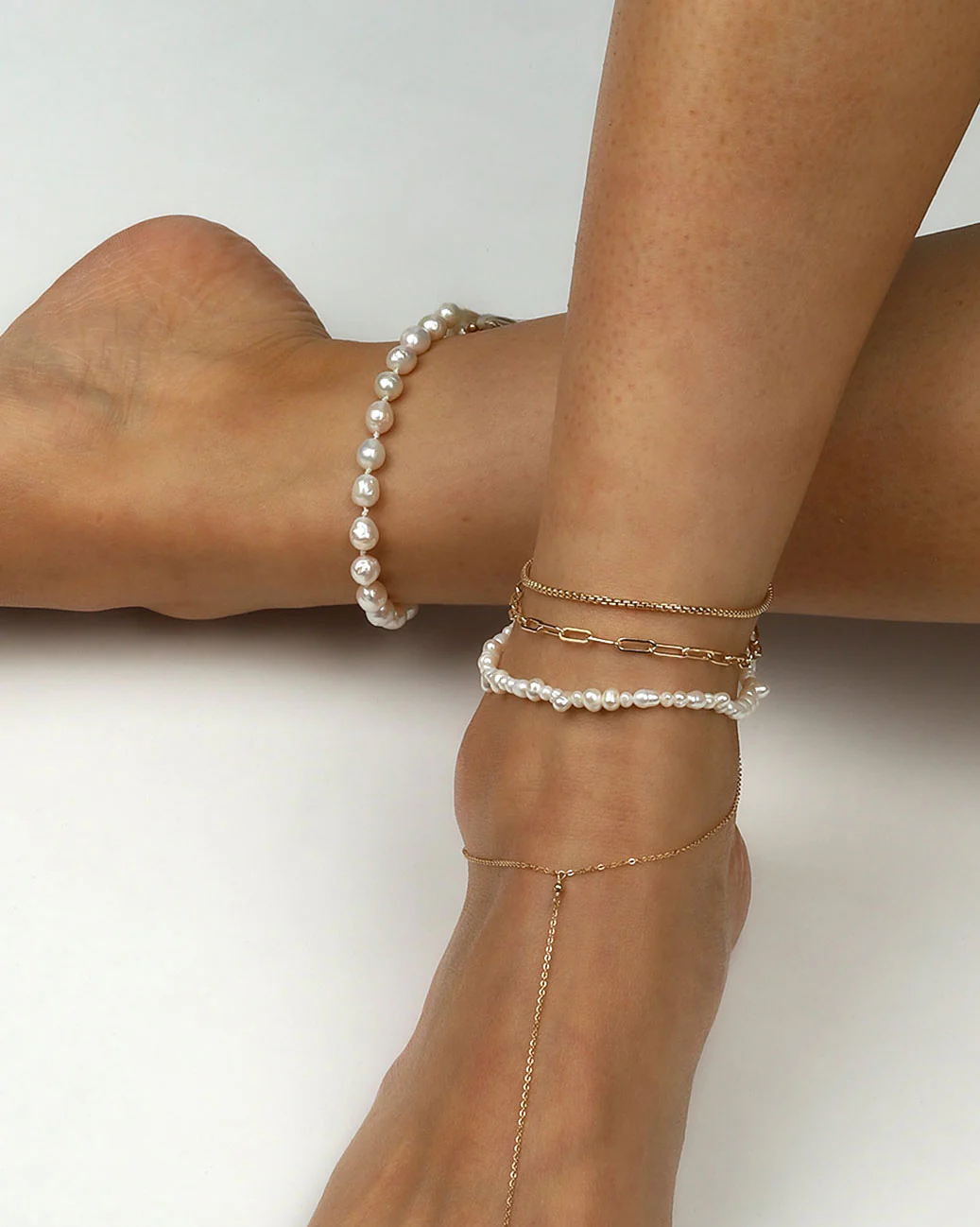 Venetian Box Chain Anklet - Image 2