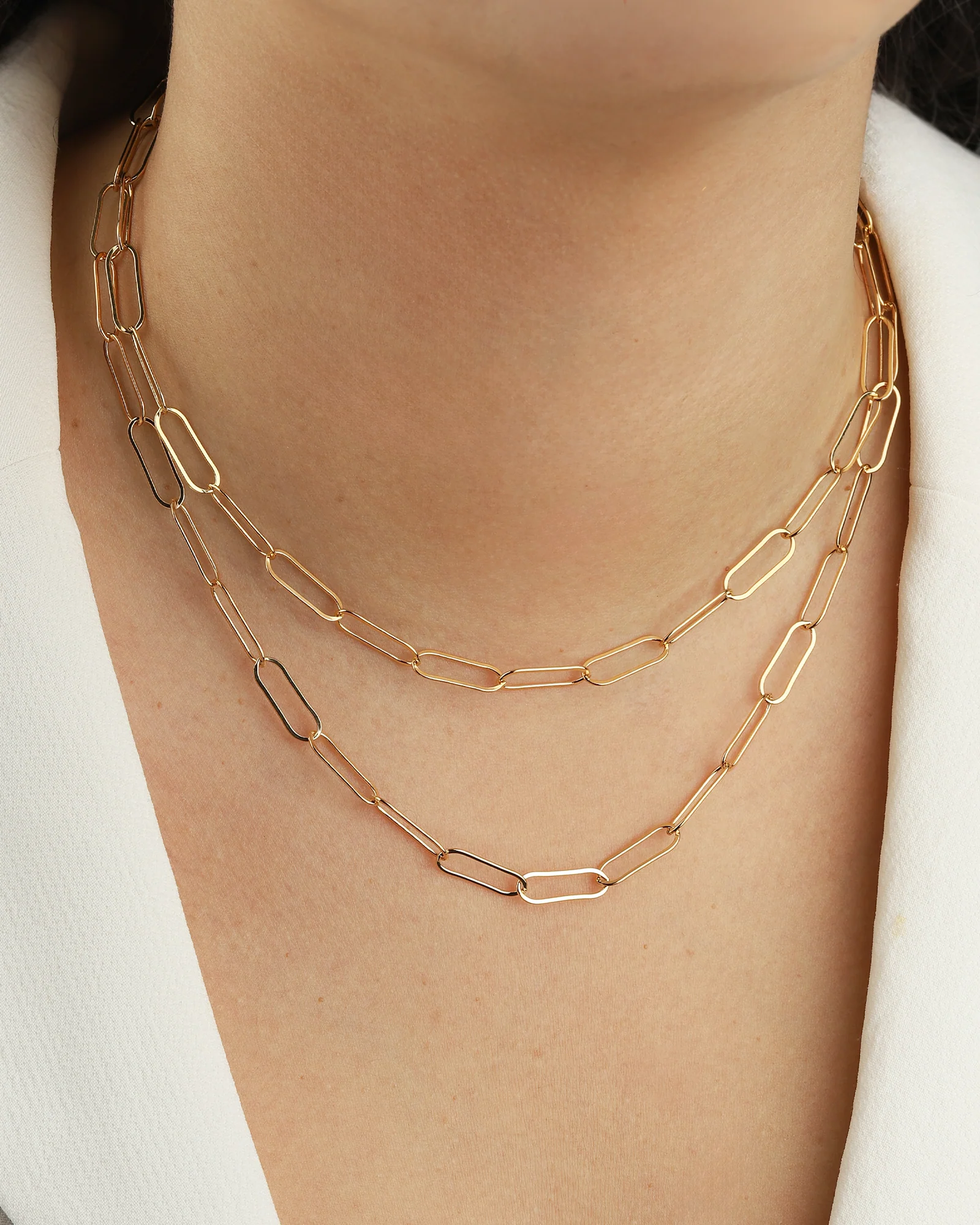 Paperclip Chain Necklace | XL - Image 4