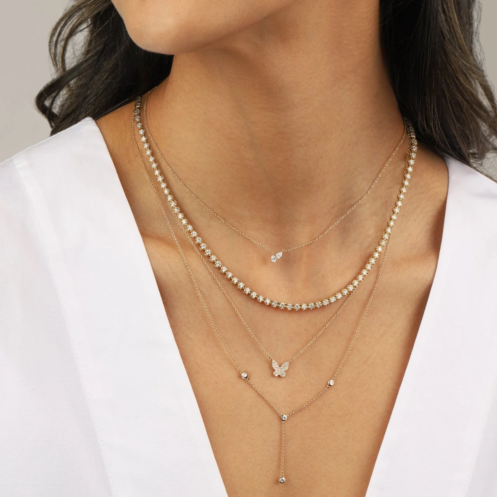 Diamond Bezel Lariat - Image 2