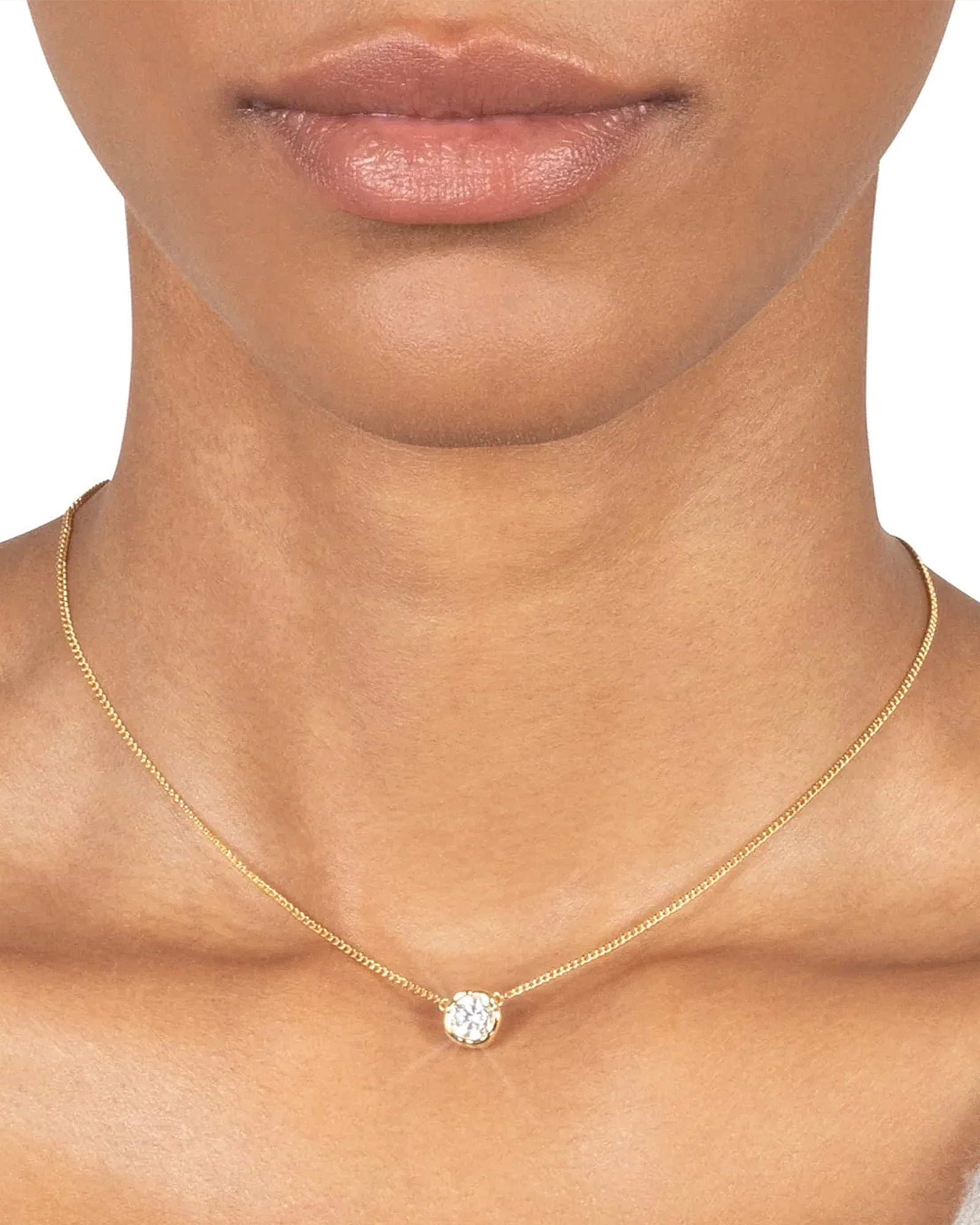 Asterales Gold Solitaire Necklace - Image 2