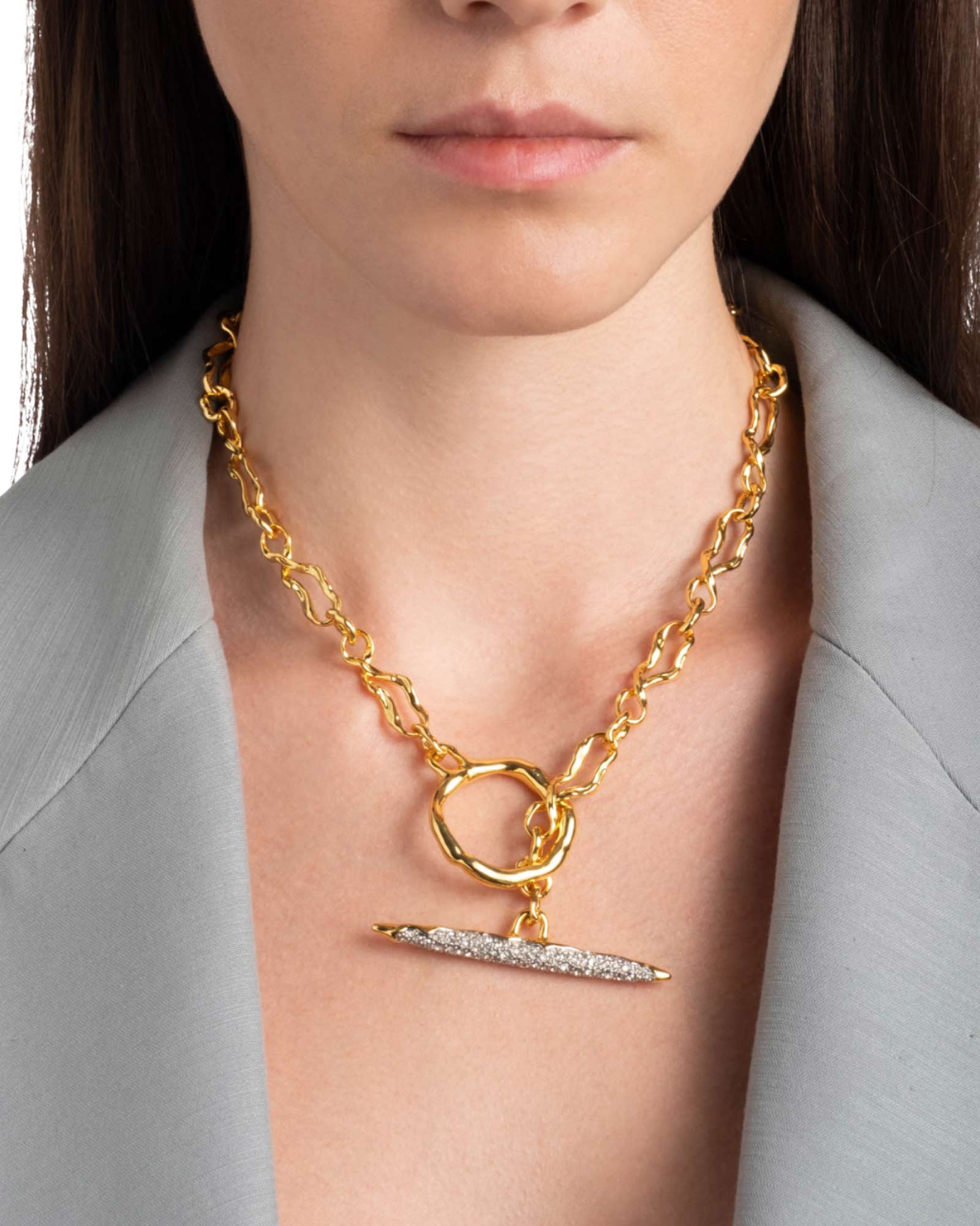 Solanales Crystal Toggle Necklace - Image 2