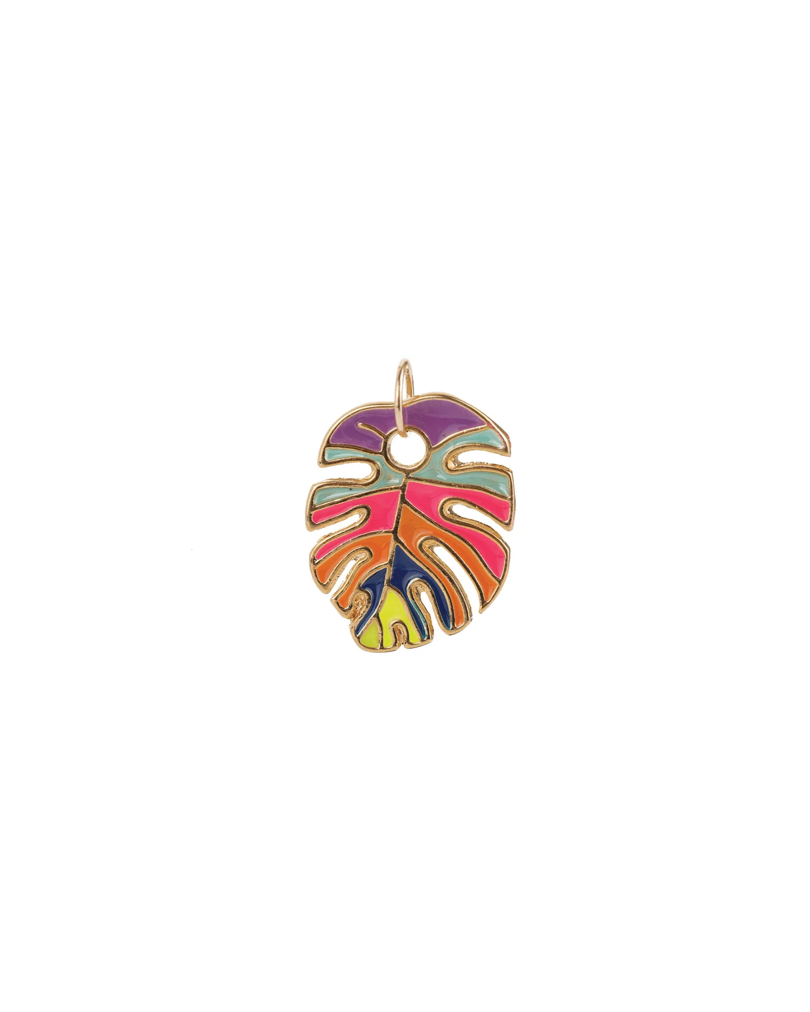 Leaf Enamel Charm