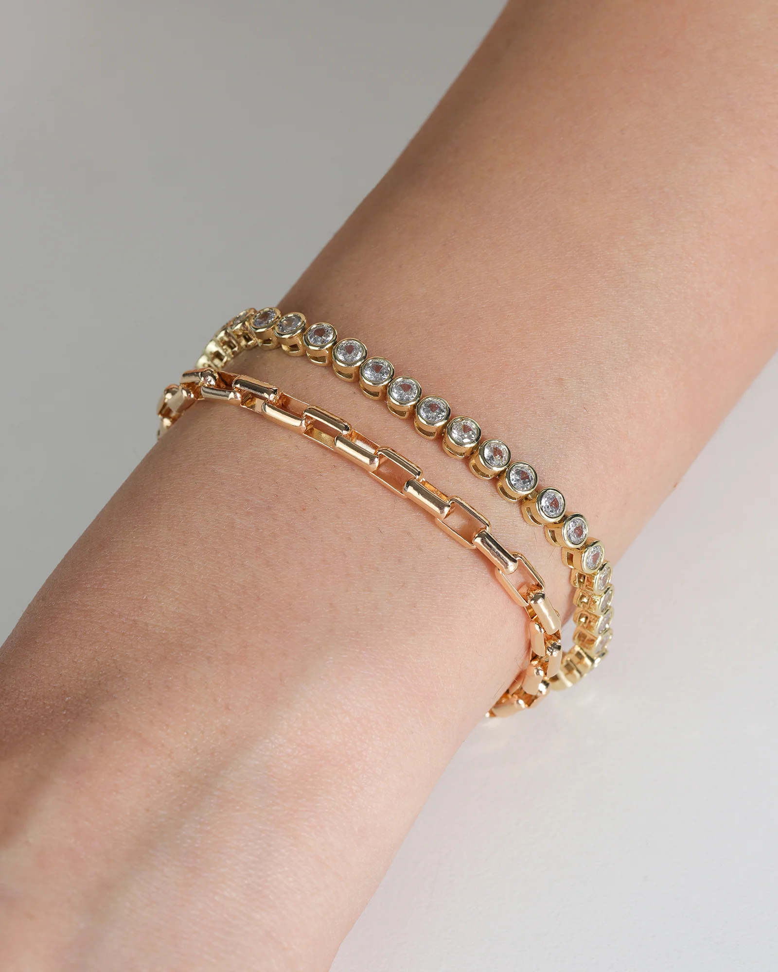 Rectangle Link Bracelet - Image 2