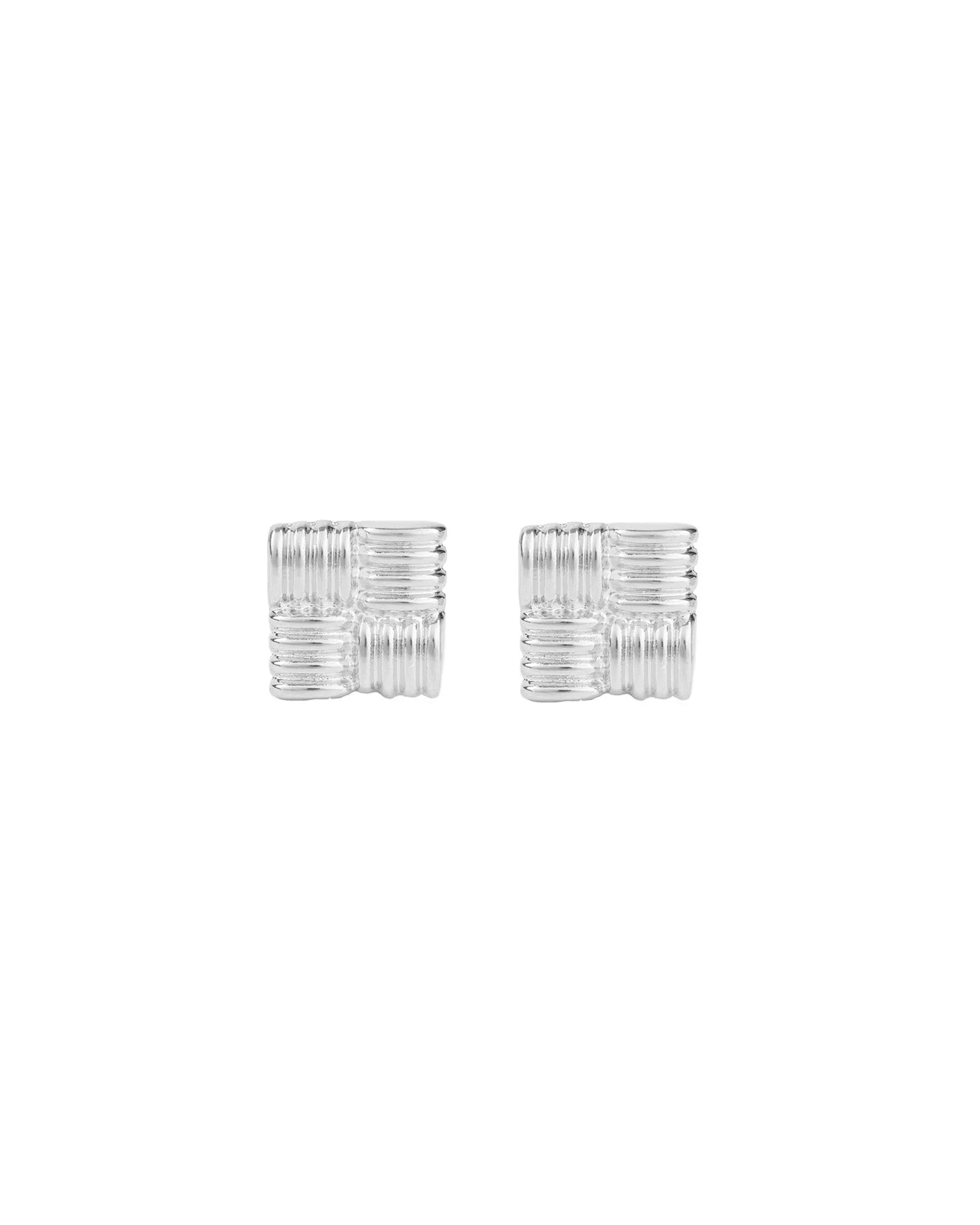 Woven Square Studs