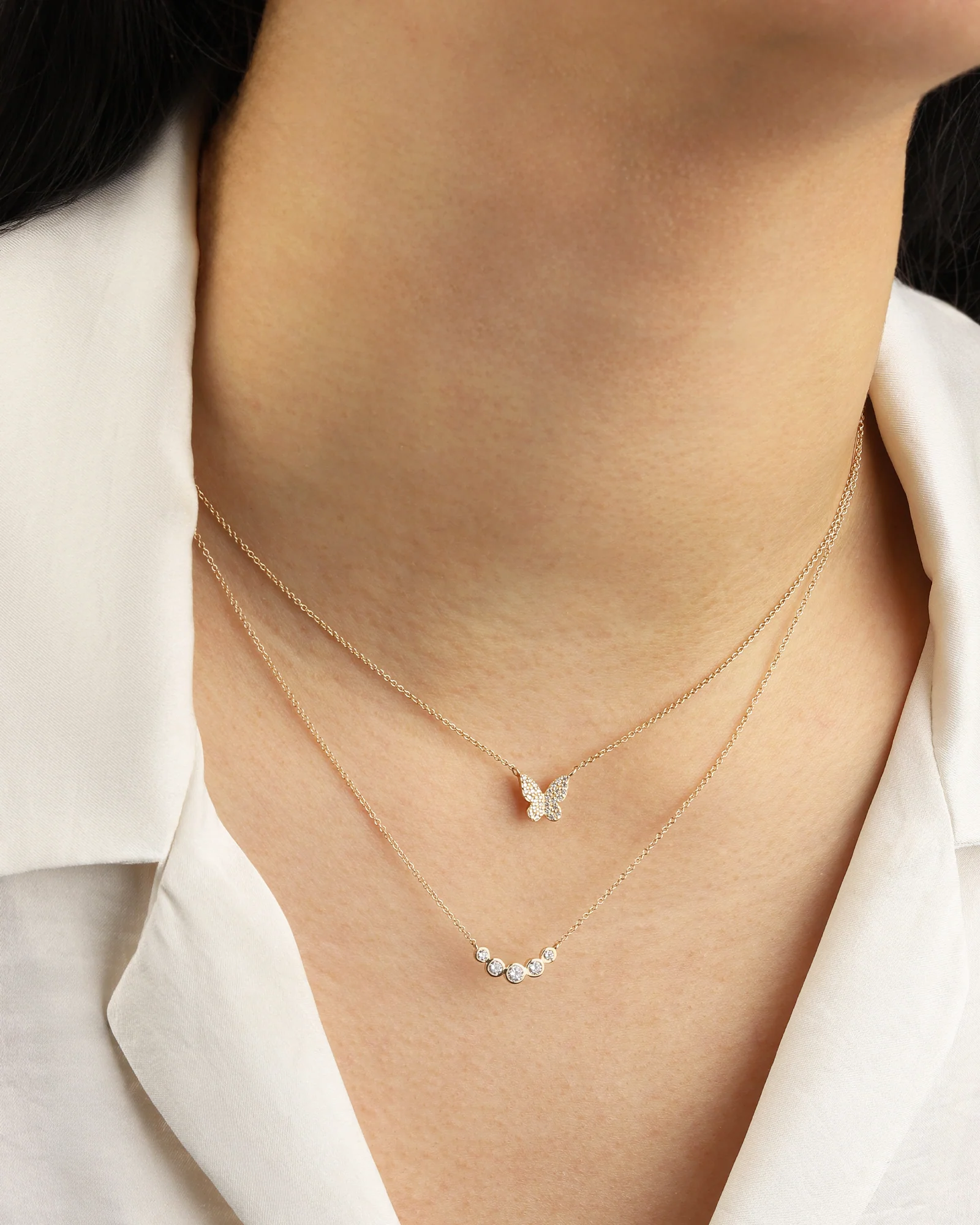 Diamond Arc Necklace - Image 2
