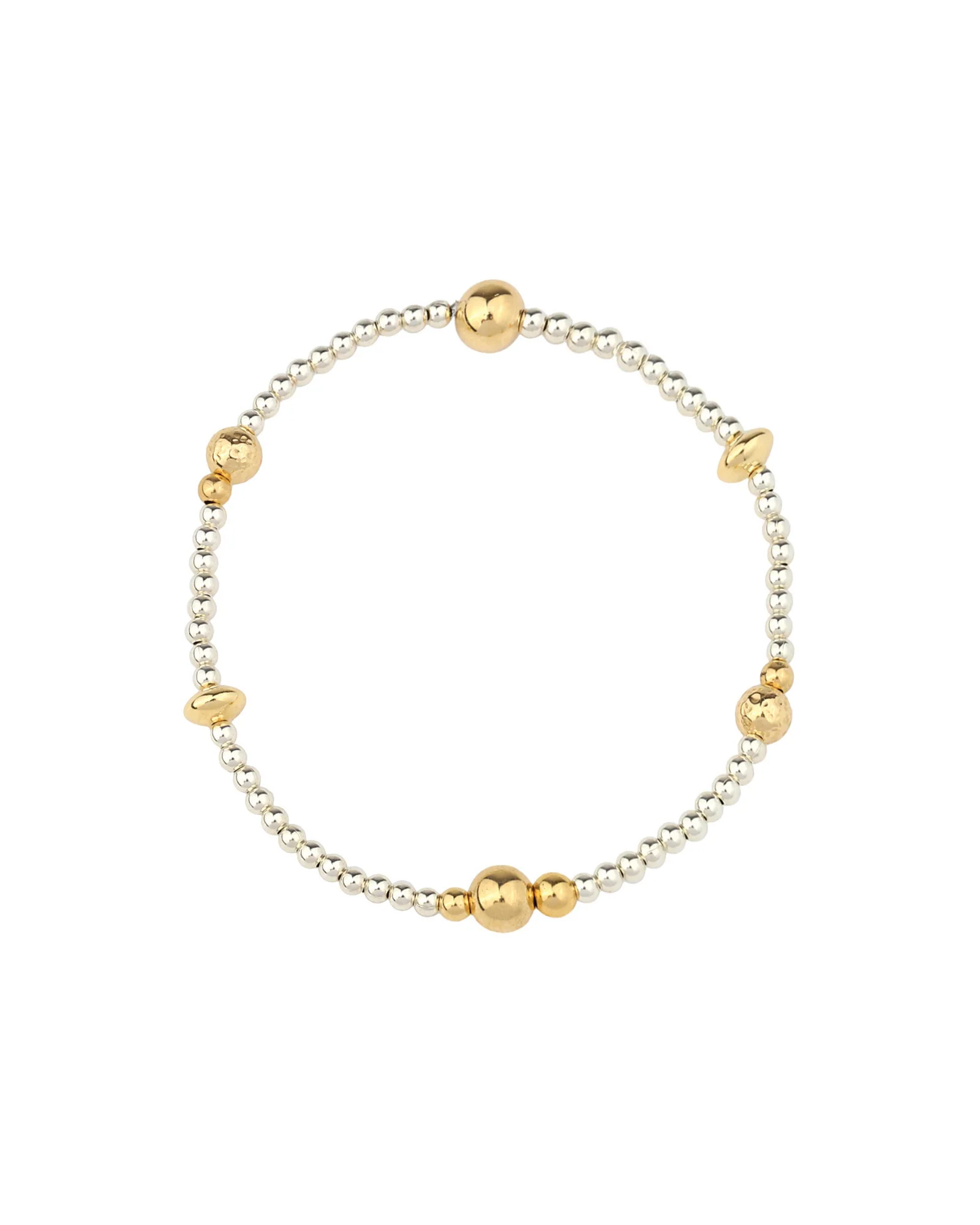 Two Tone Mixed Beaded Bracelet | 2.5mm