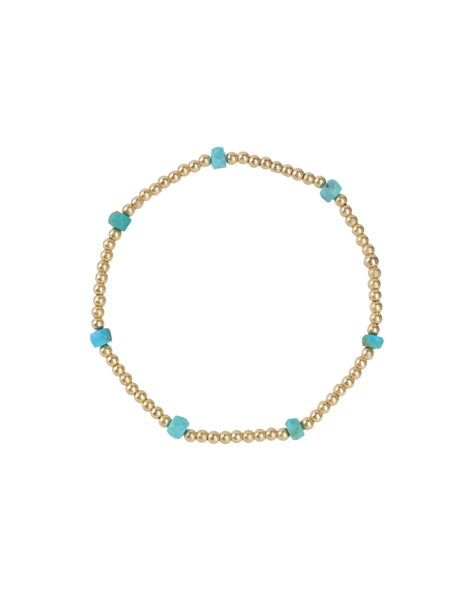 Beaded 7 Stone Bracelet | 2.5mm