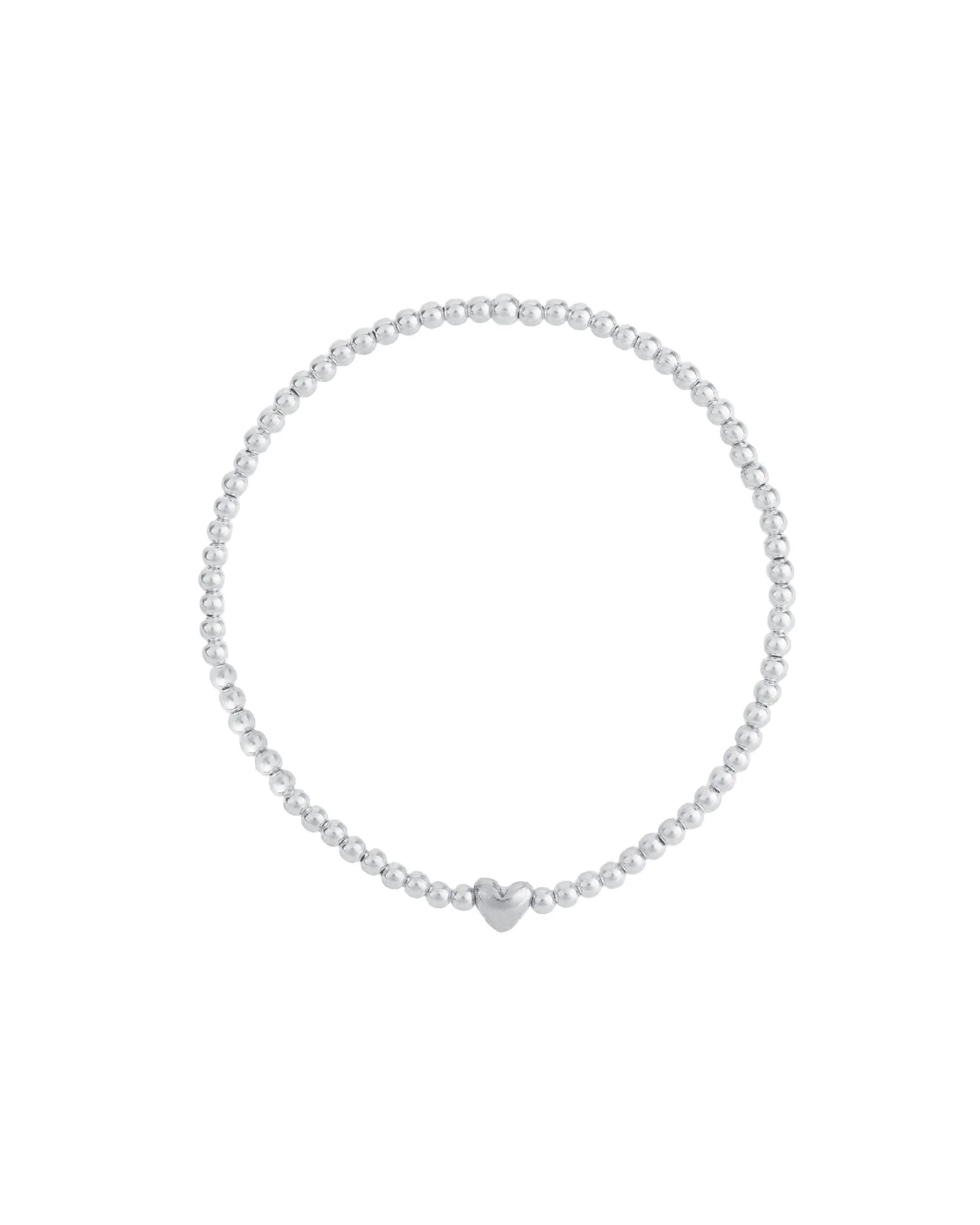 Beaded Heart Bracelet | 2.5mm