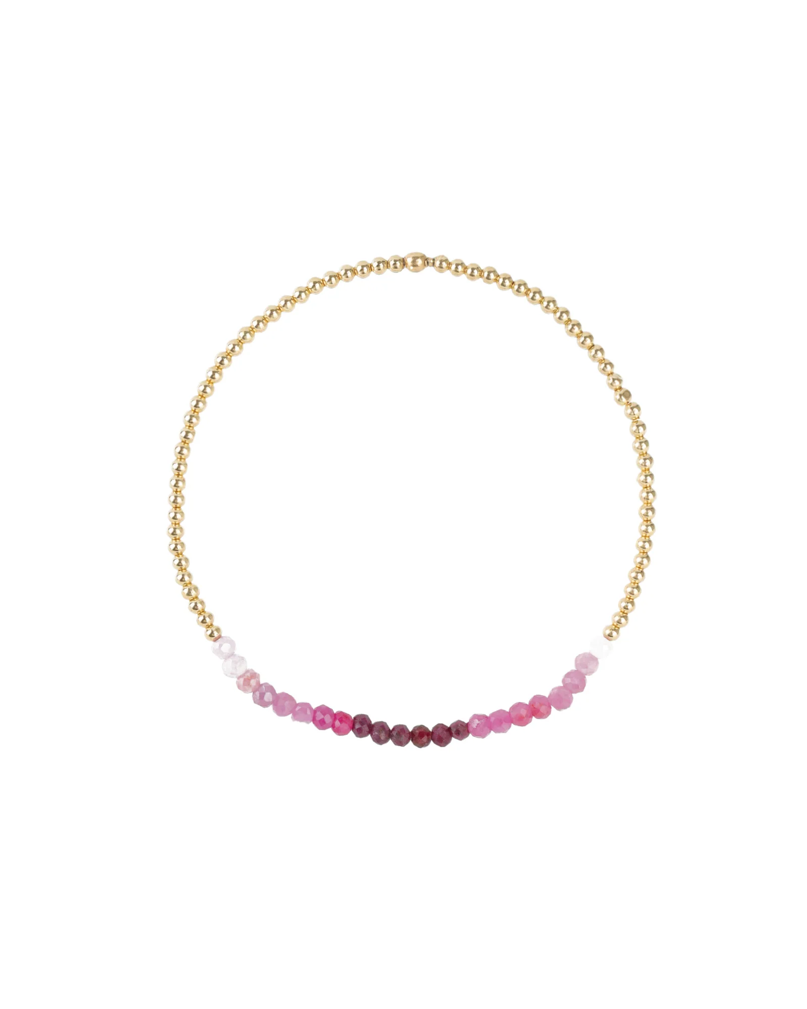 Beaded Stone Bracelet | 2mm