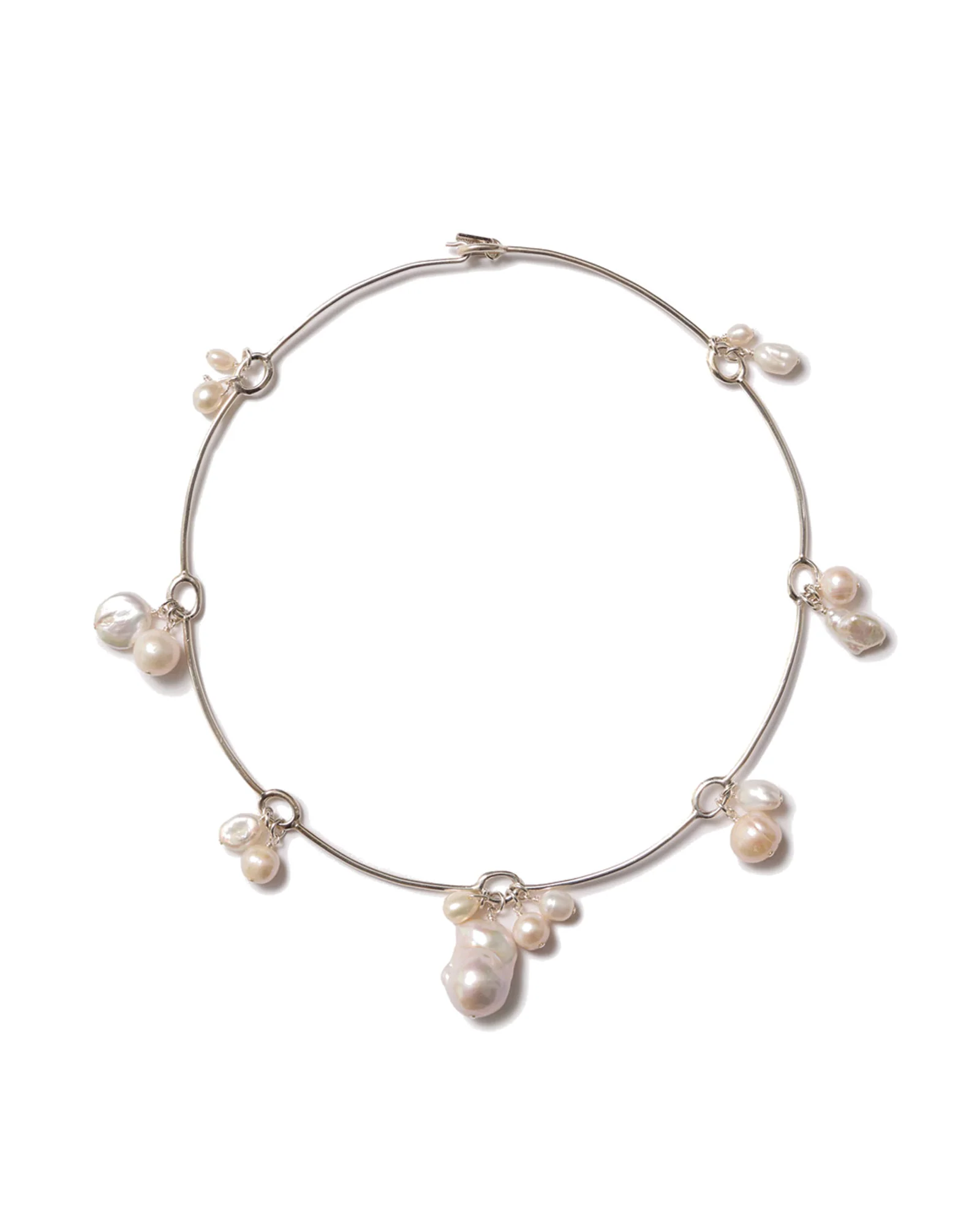 Crown Pearl Collar Necklace