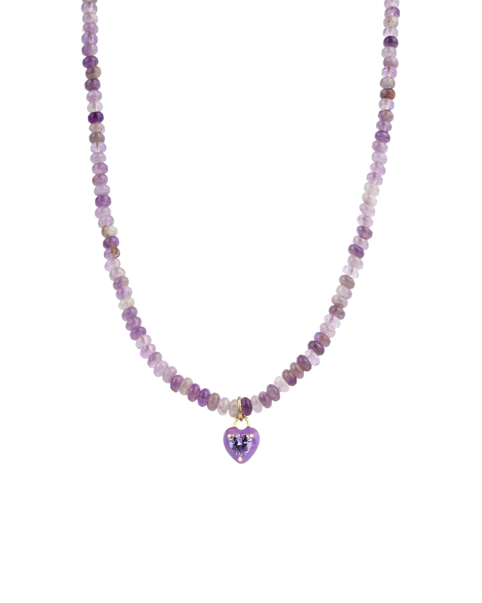 Heart Charm Beaded Necklace