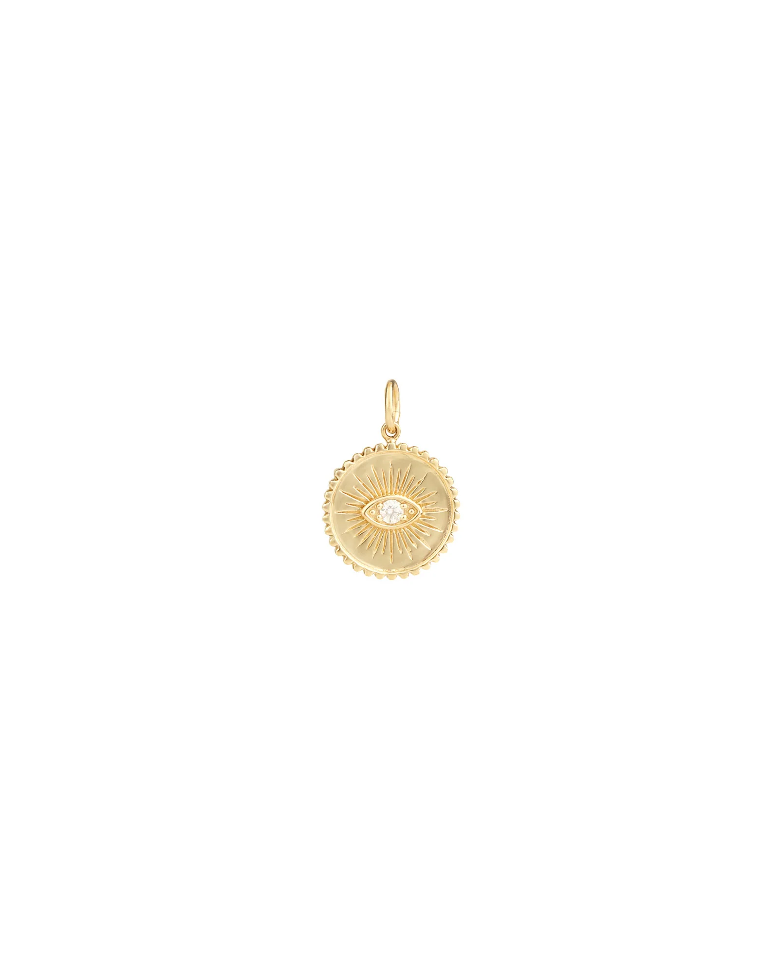 Sunburst Evil Eye Charm