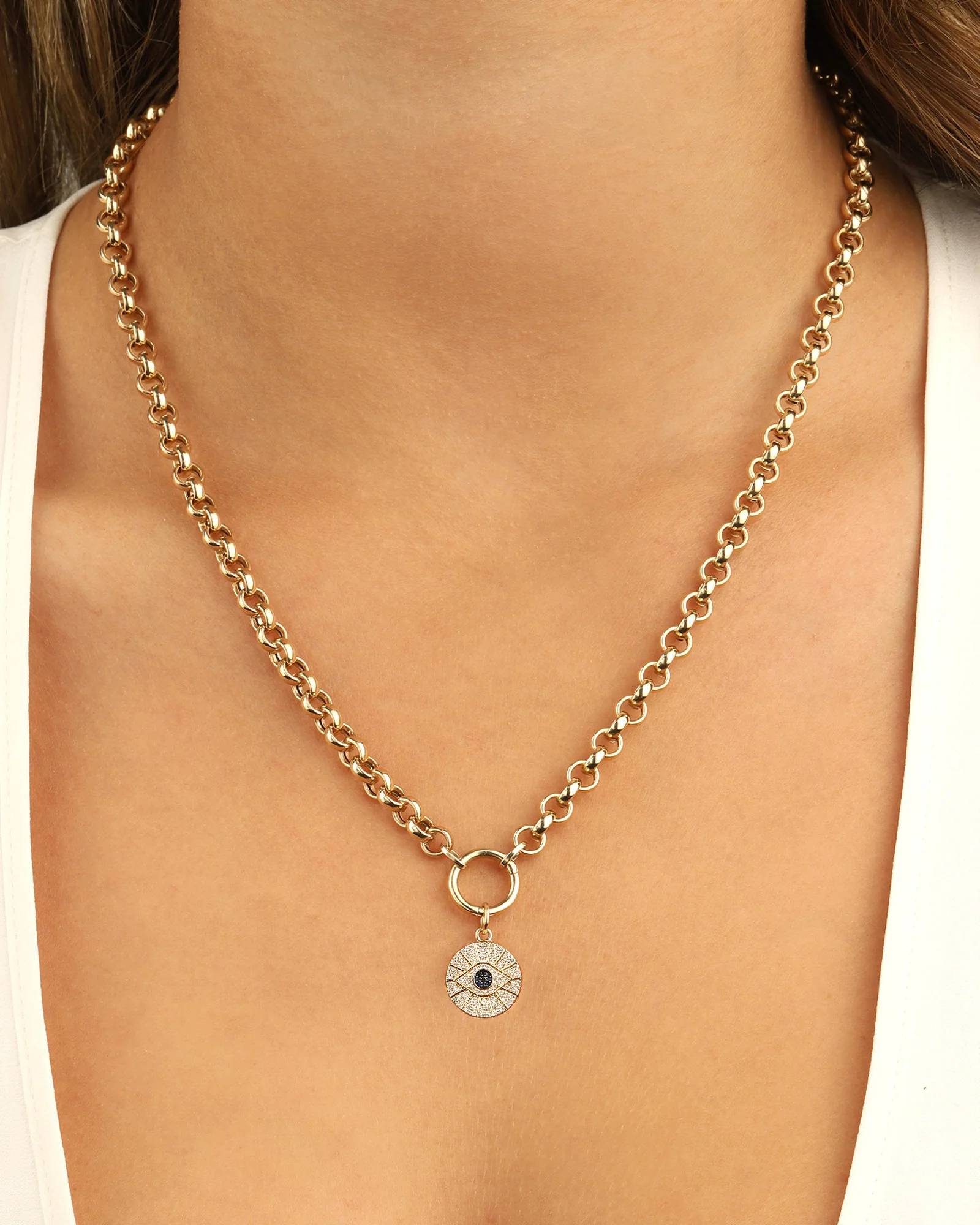 Pavé Evil Eye Charm - Image 2