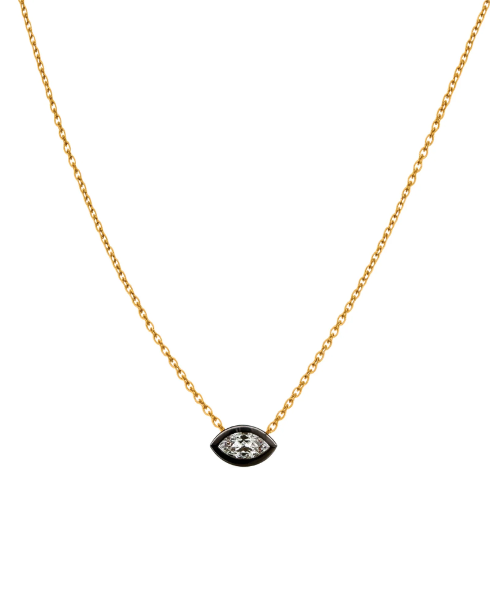 Evil Eye Marquise Necklace