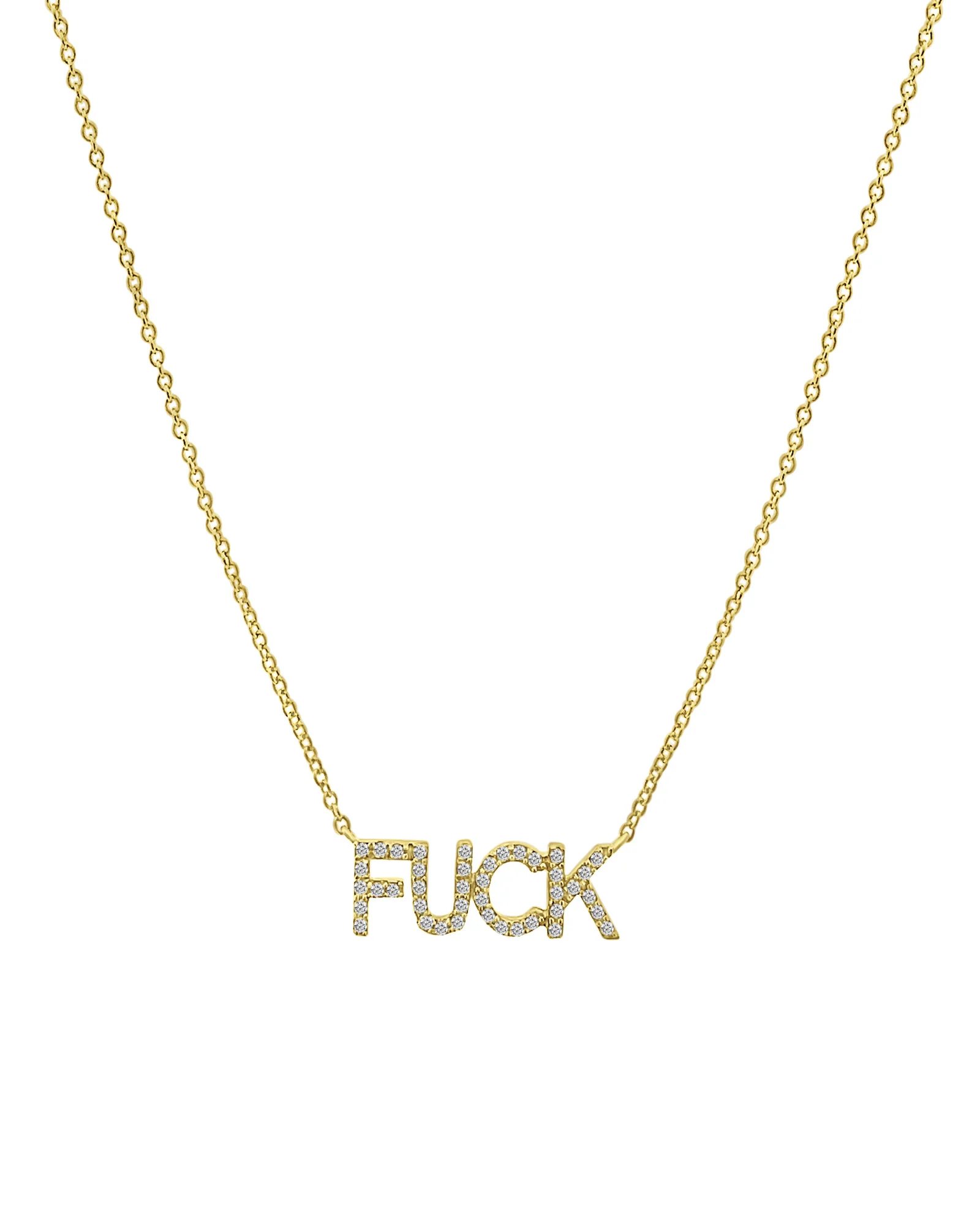 F*ck Diamond Necklace