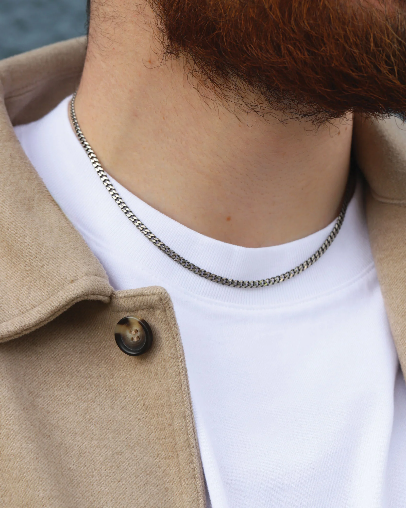 Diamond Cut Curb Chain Necklace | 3.5mm - Image 2