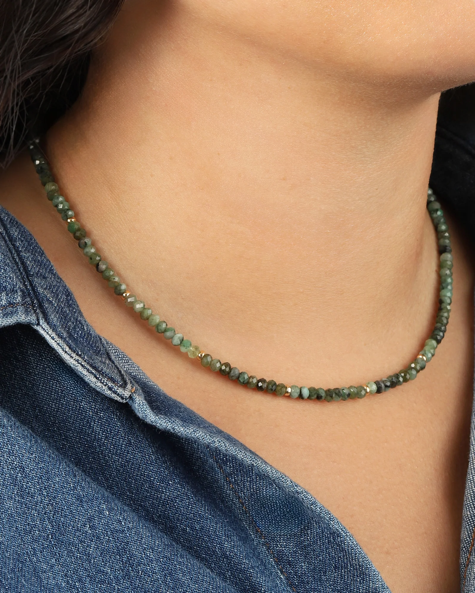 Emerald Beaded Necklace - Image 2