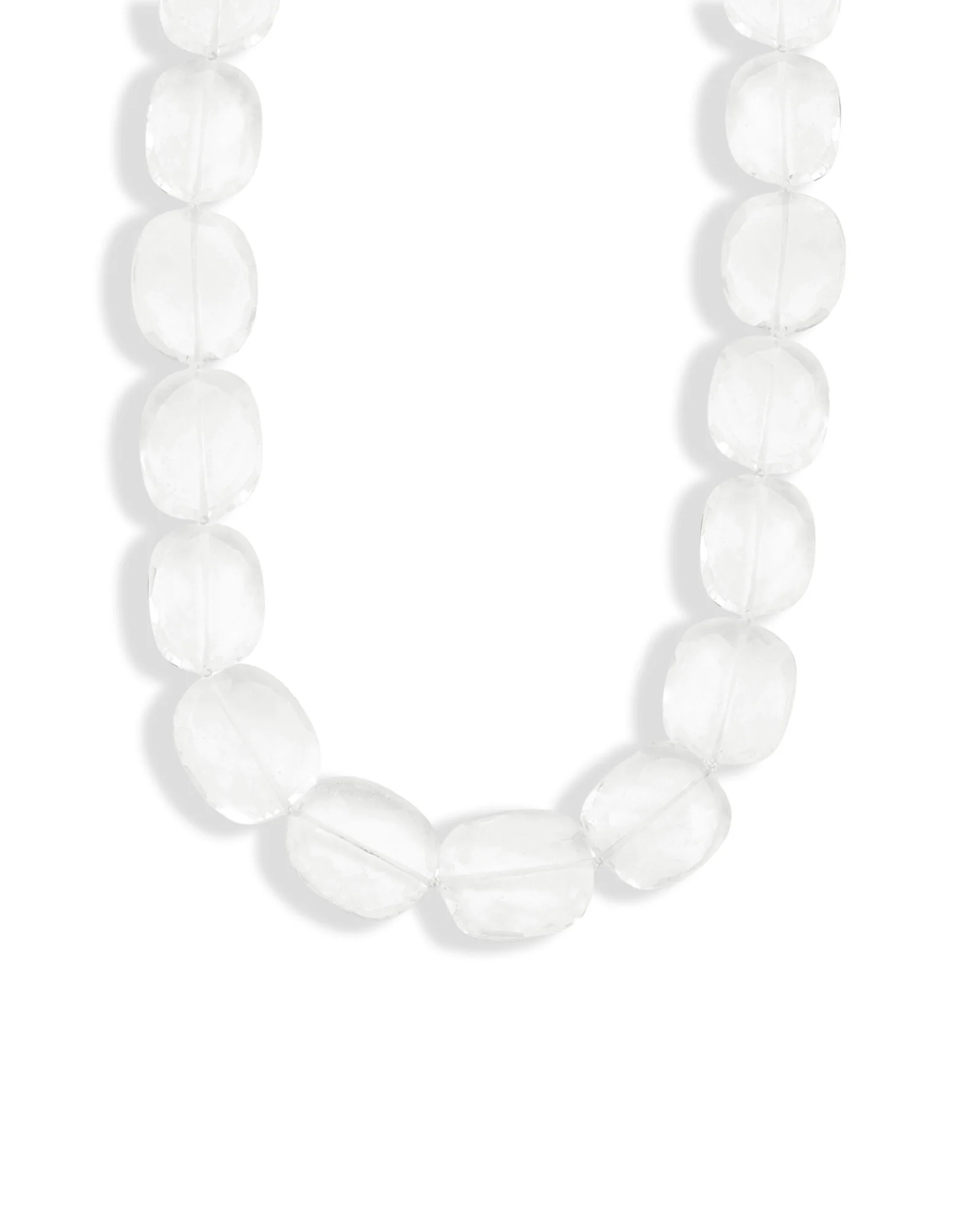 Faceted Crystal Quartz Beaded Necklace