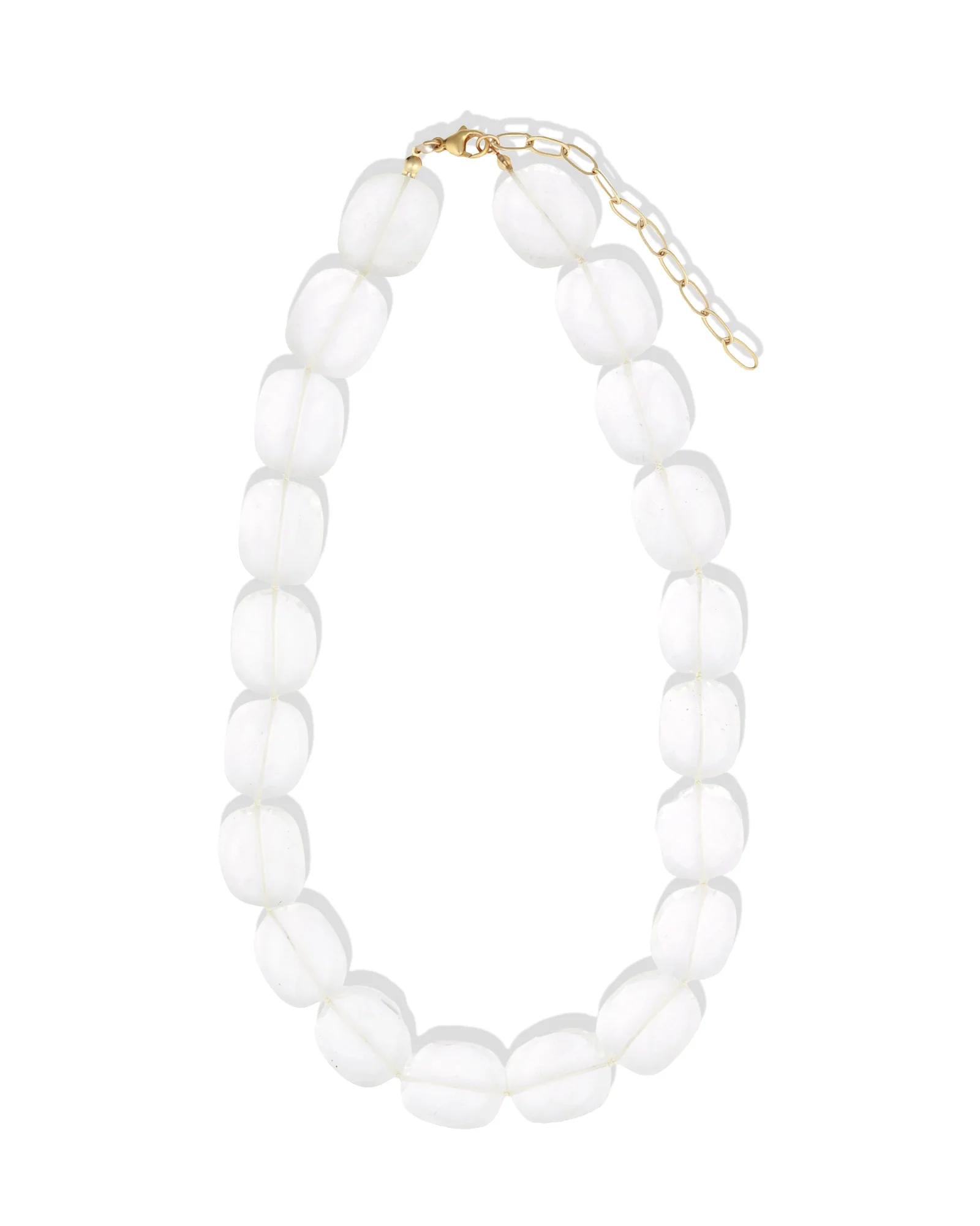 Faceted Crystal Quartz Beaded Necklace - Image 3