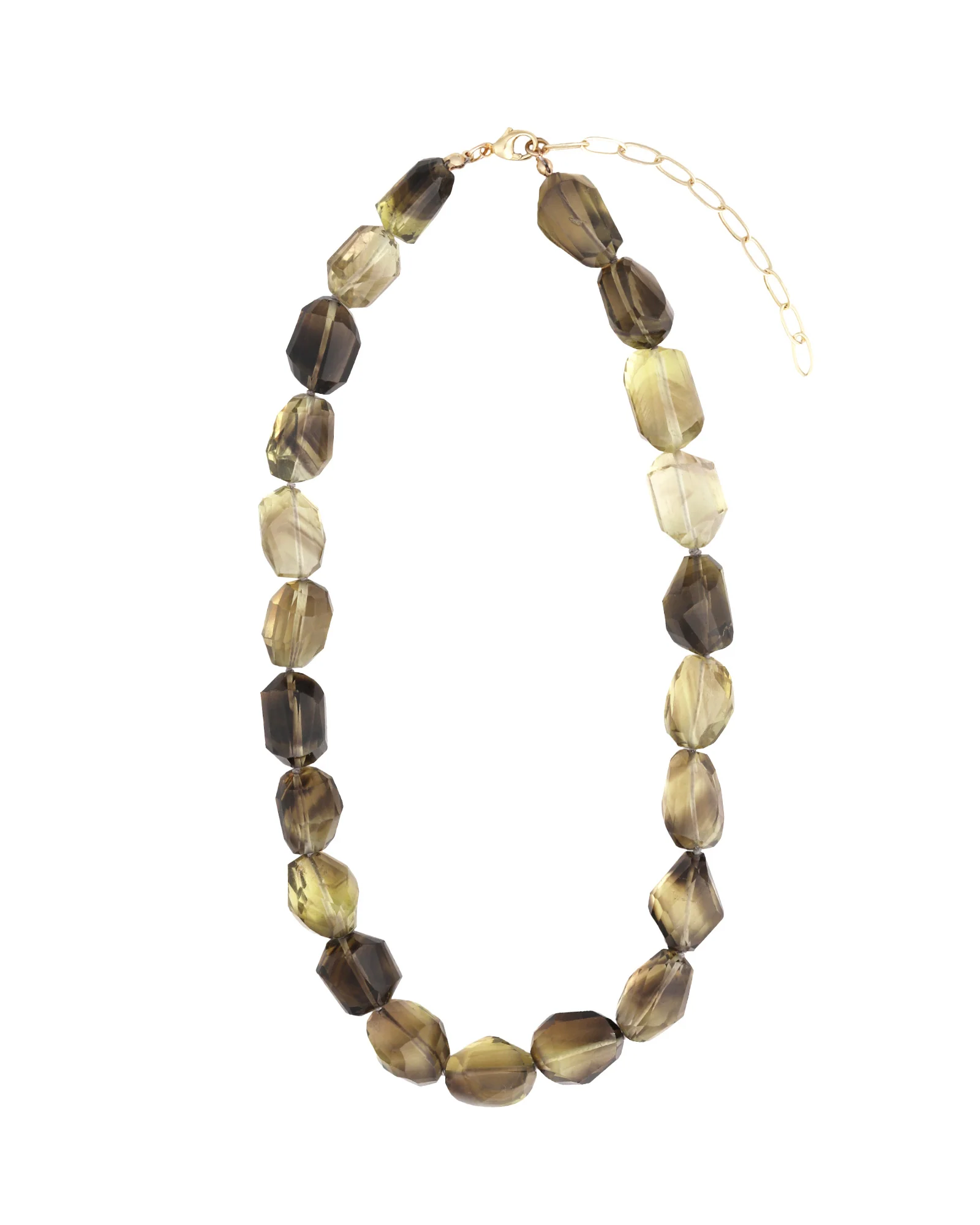 Faceted Lemon Quartz Beaded Necklace - Image 3