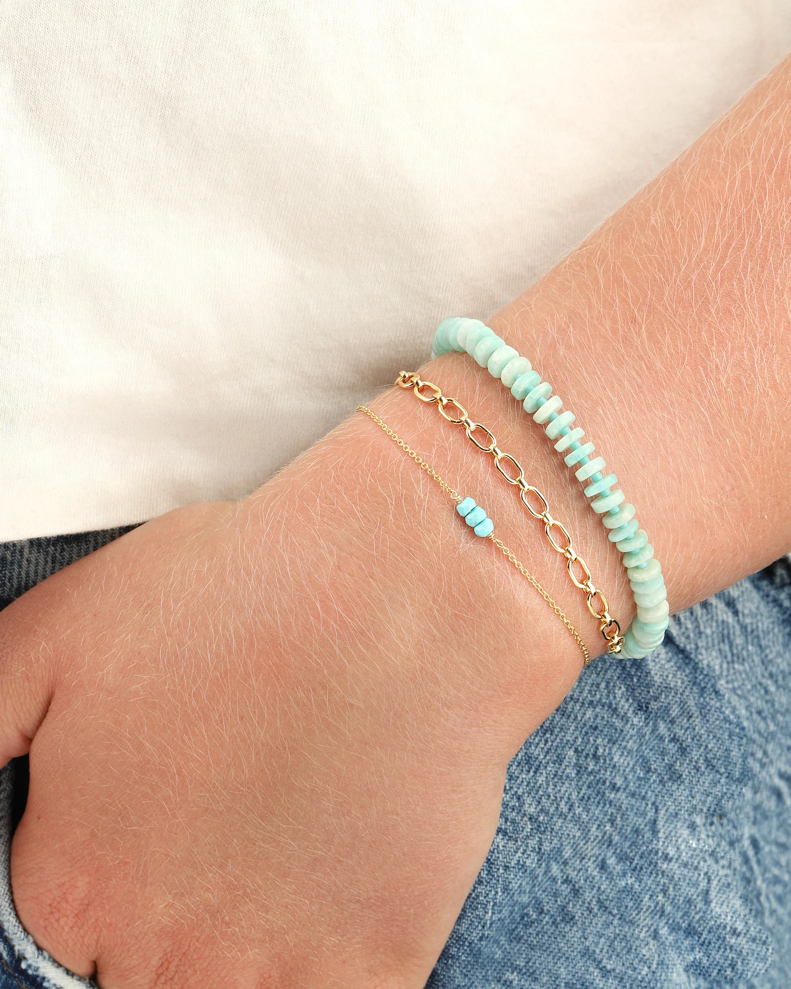 Heishi Miyuki Stone Bracelet | 6.5mm - Image 2