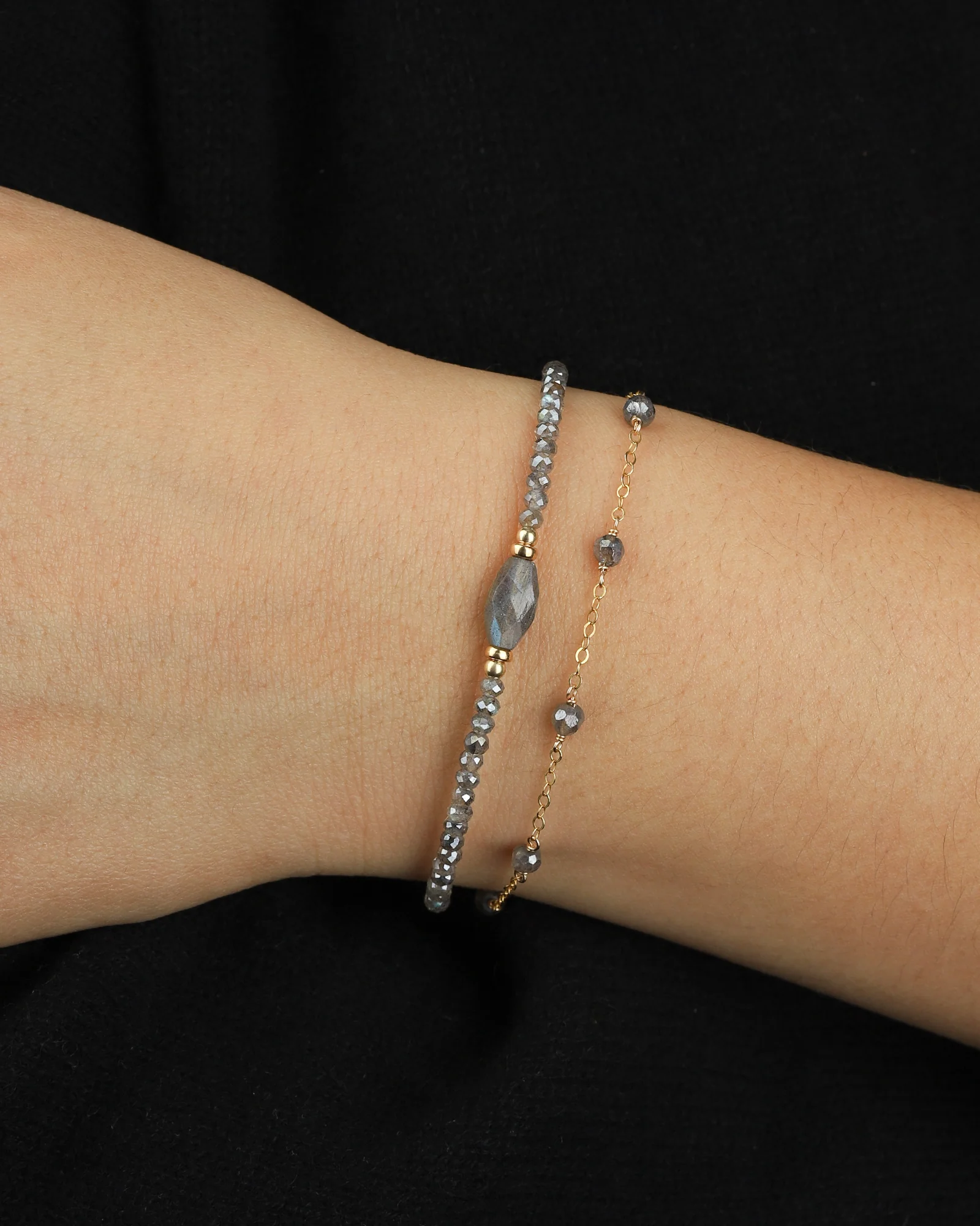 Labradorite Station Bracelet - Image 2