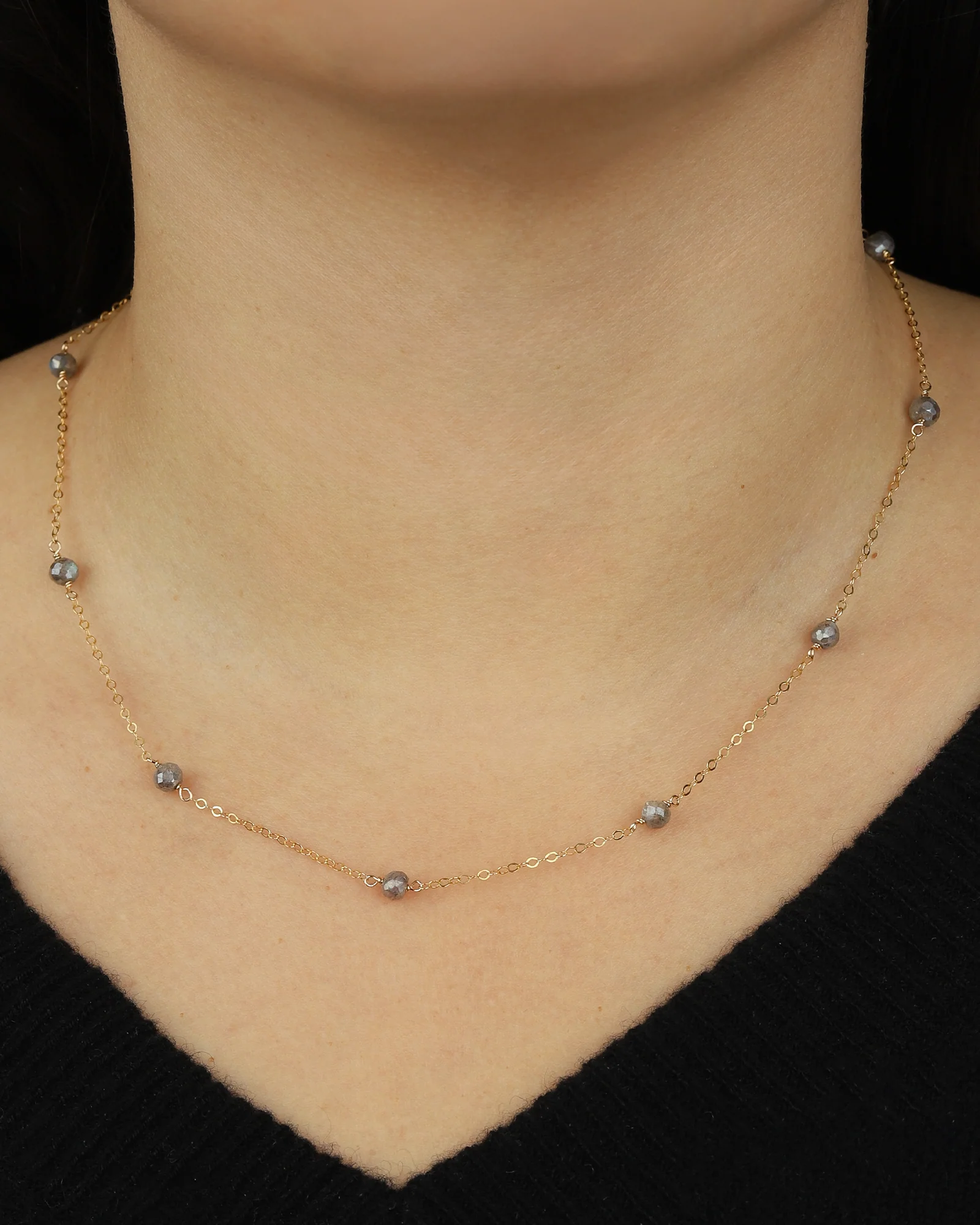 Labradorite Station Necklace - Image 4
