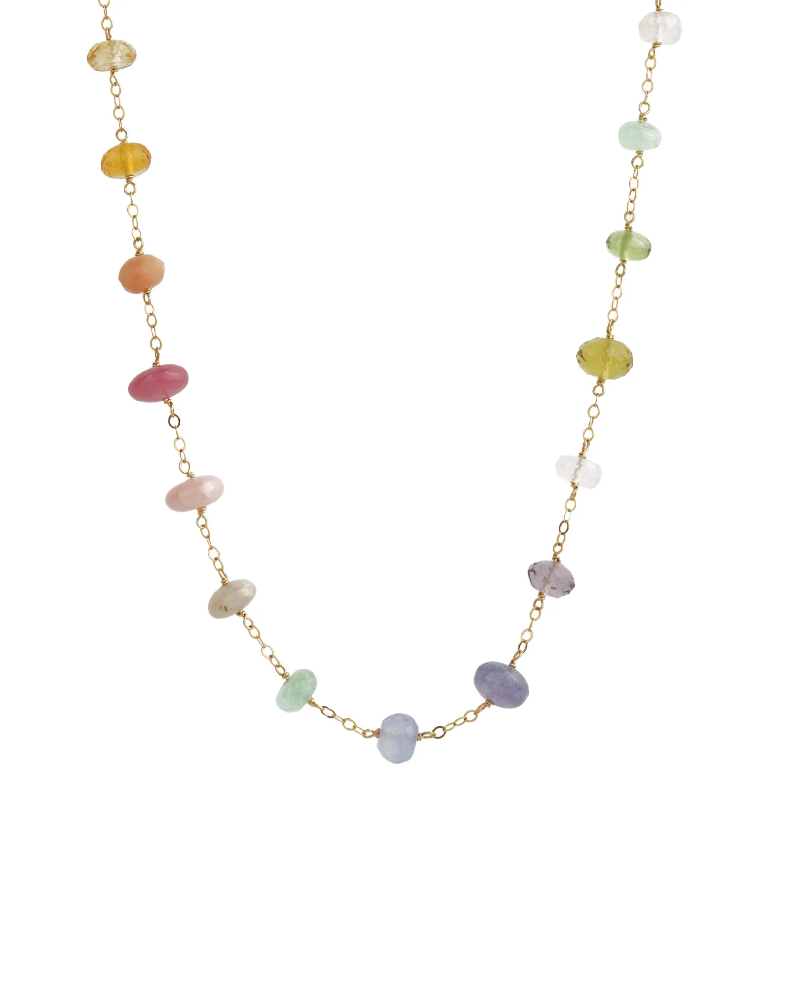 Large Stone Station Necklace