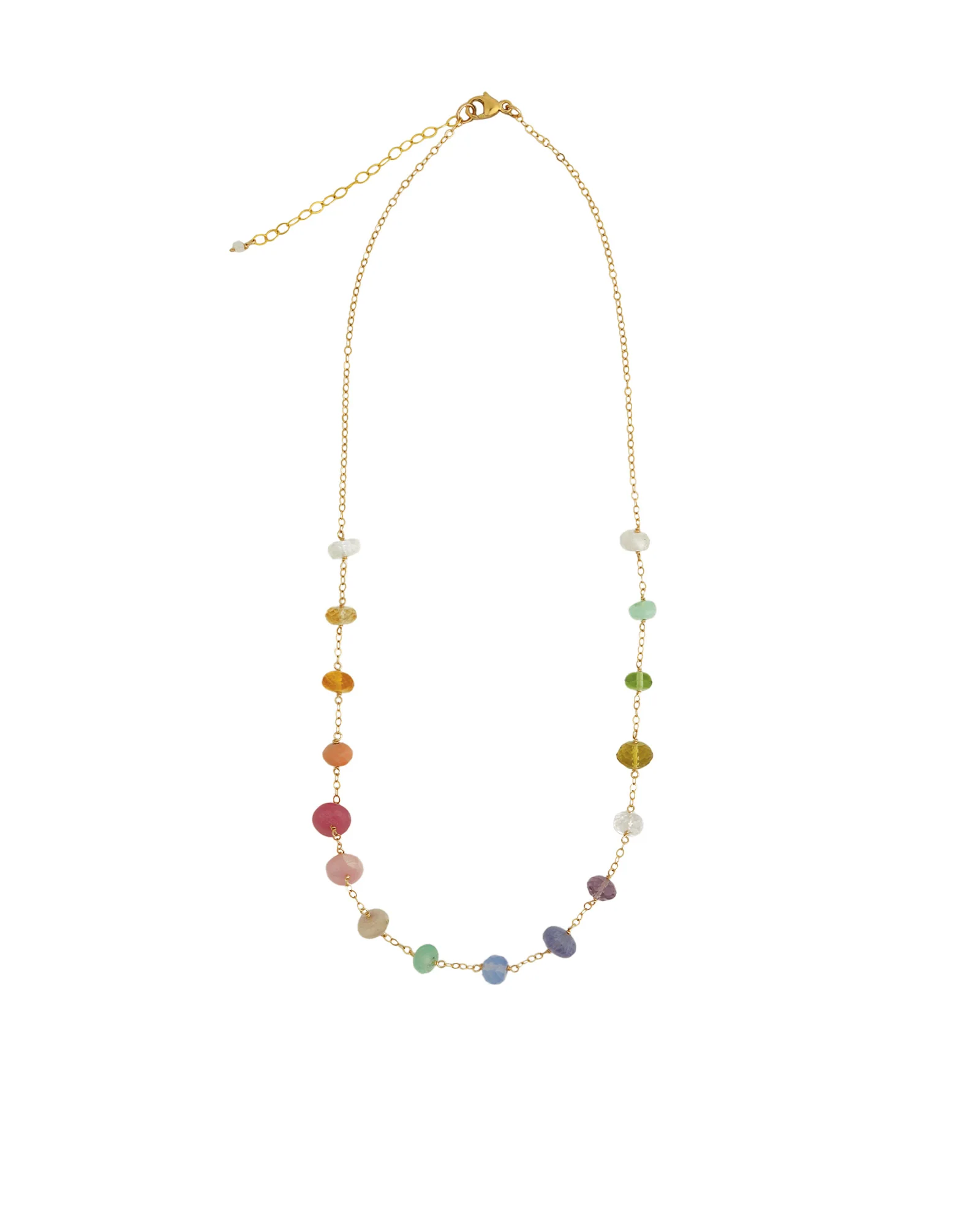 Large Stone Station Necklace - Image 3