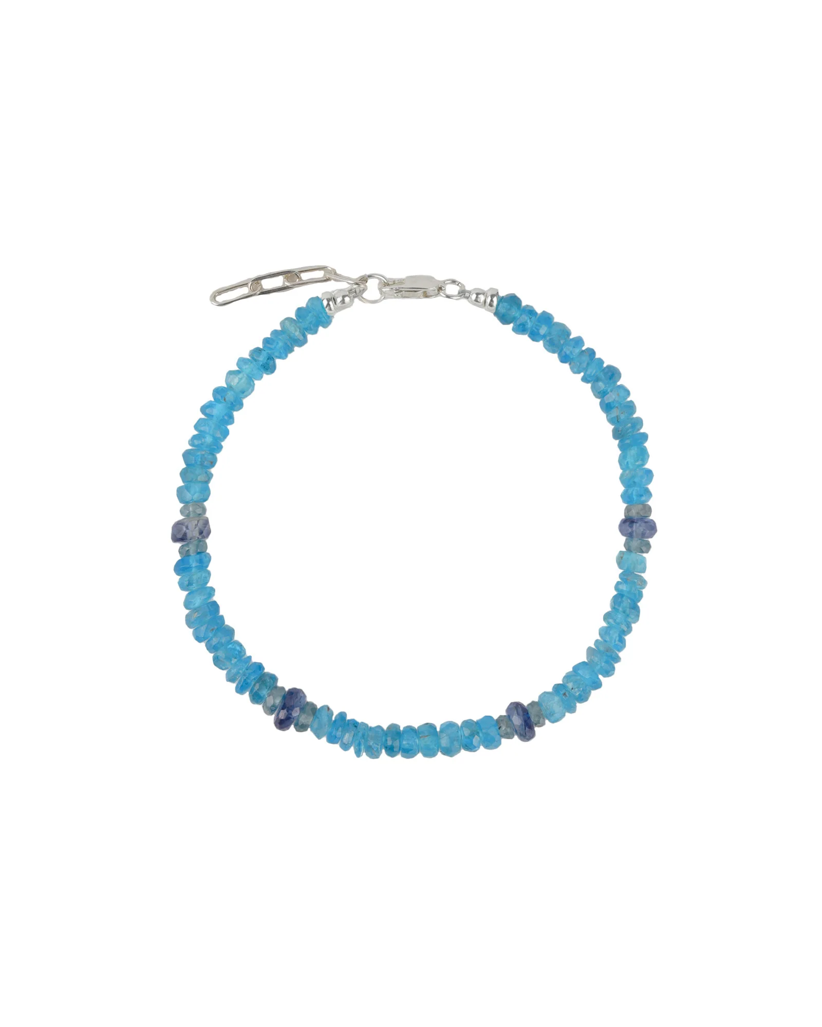 Neon Apatite Mix Beaded Bracelet | 3mm - 6mm