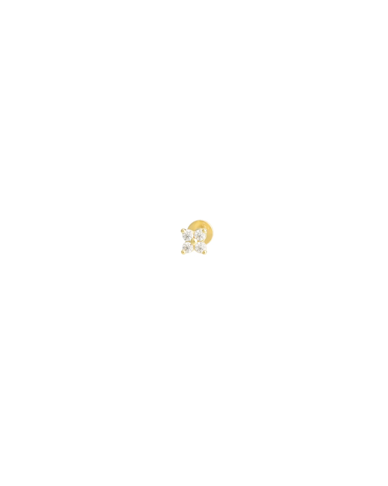 Flower CZ Cartilage Stud