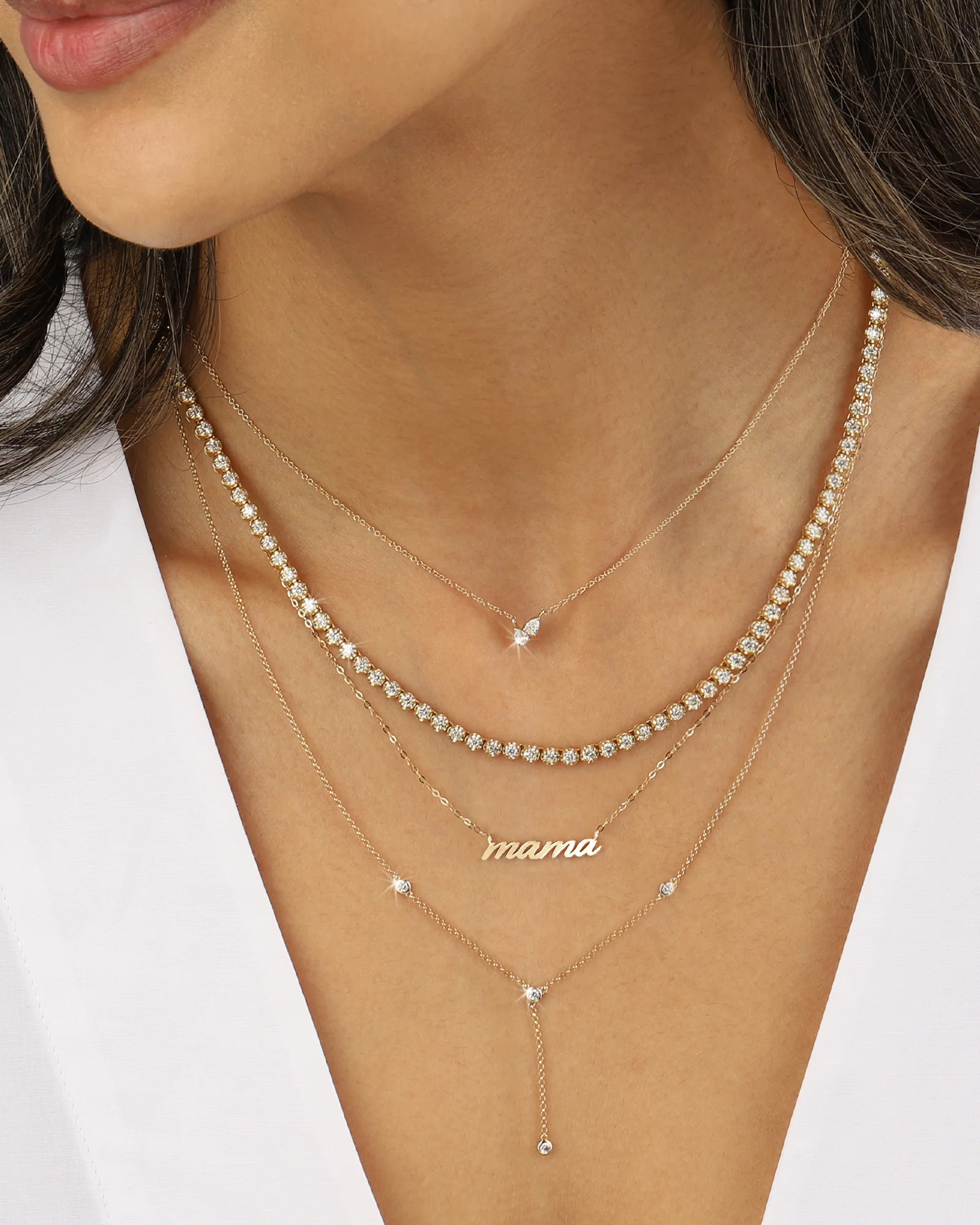 Mama Cursive Necklace - Image 2