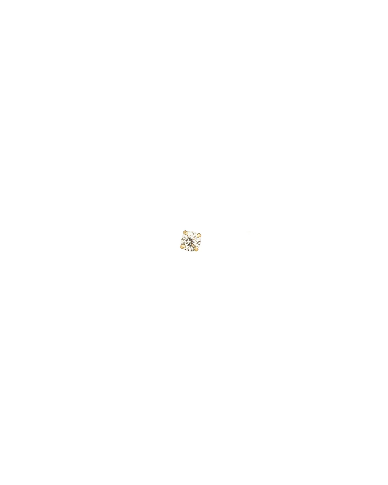 Round CZ Single Stud | 2mm
