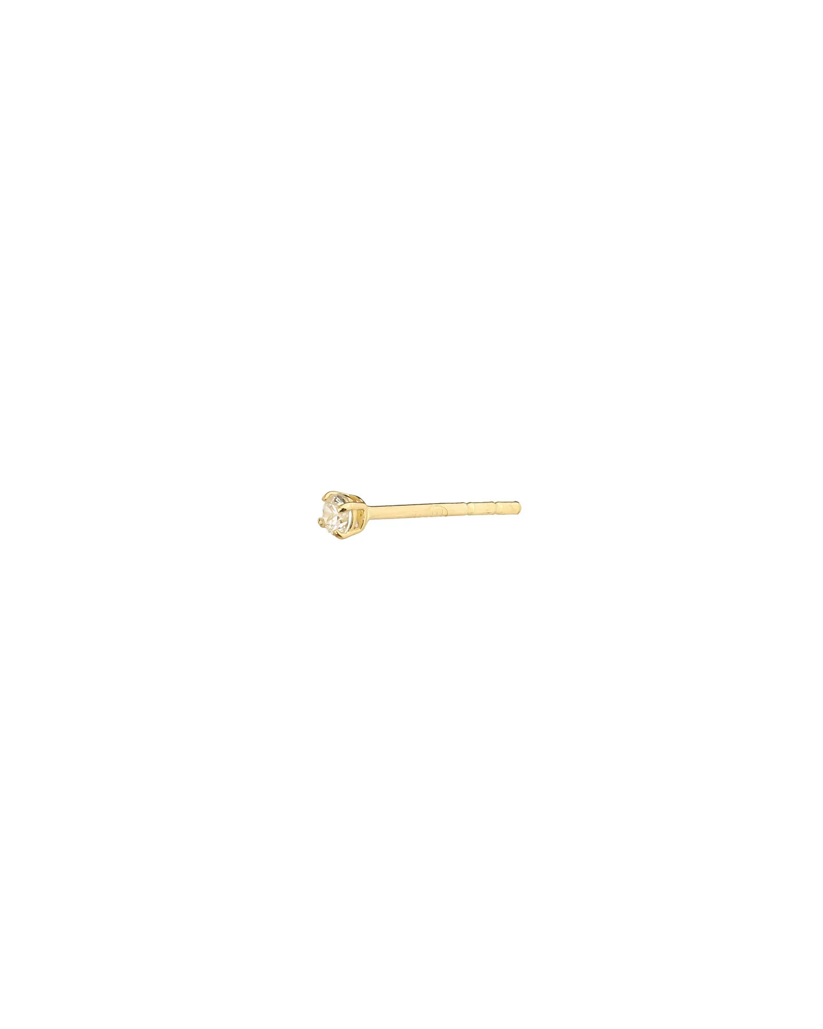 Round CZ Single Stud | 2mm - Image 3