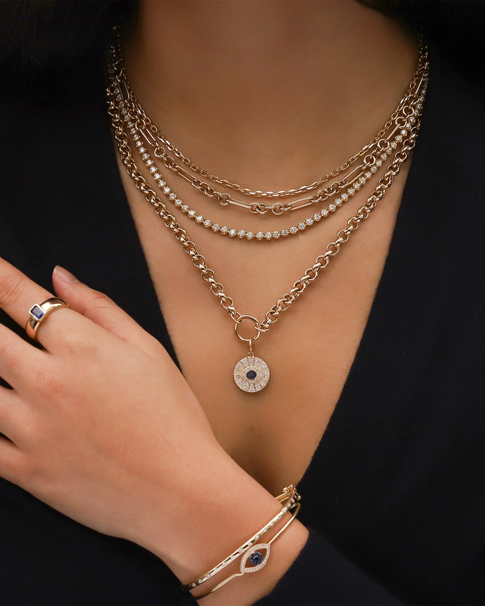 Tennis Diamond Necklace | Large - Image 3