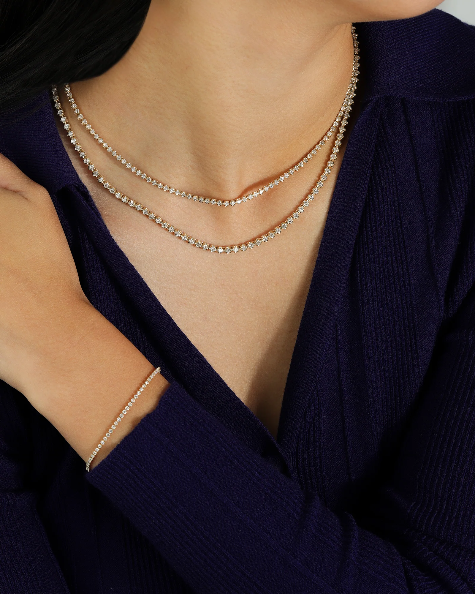 Tennis Diamond Necklace | Large - Image 4