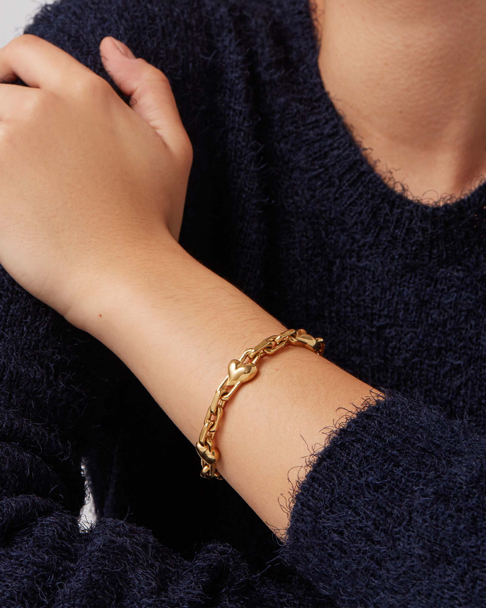 Art Heart Chain Bracelet - Image 2