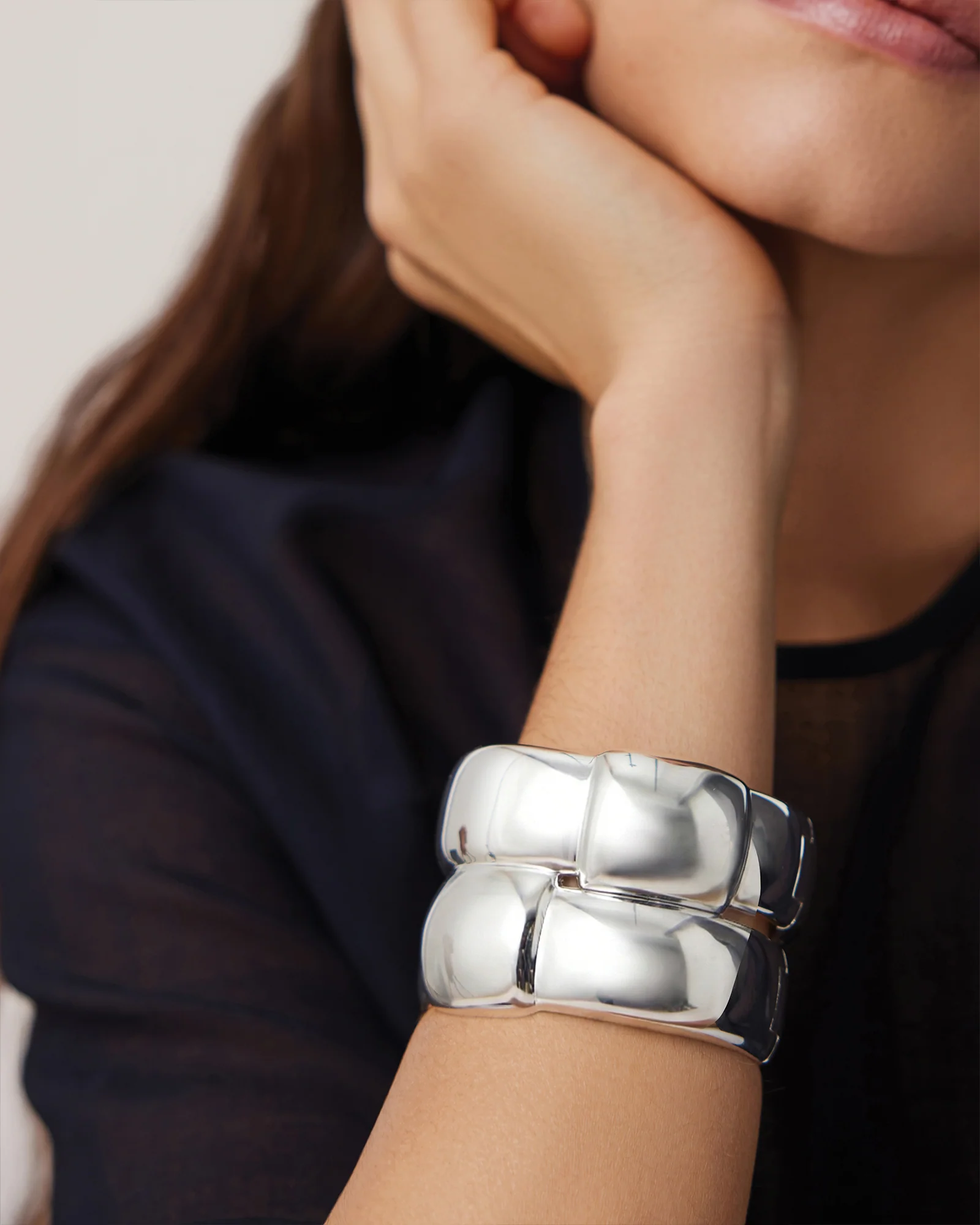 Mega Woven Square Bangle - Image 4