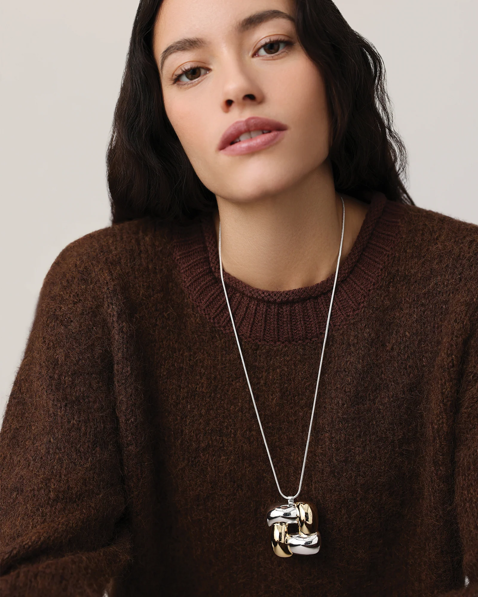 Woven Square Pendant Necklace - Image 5
