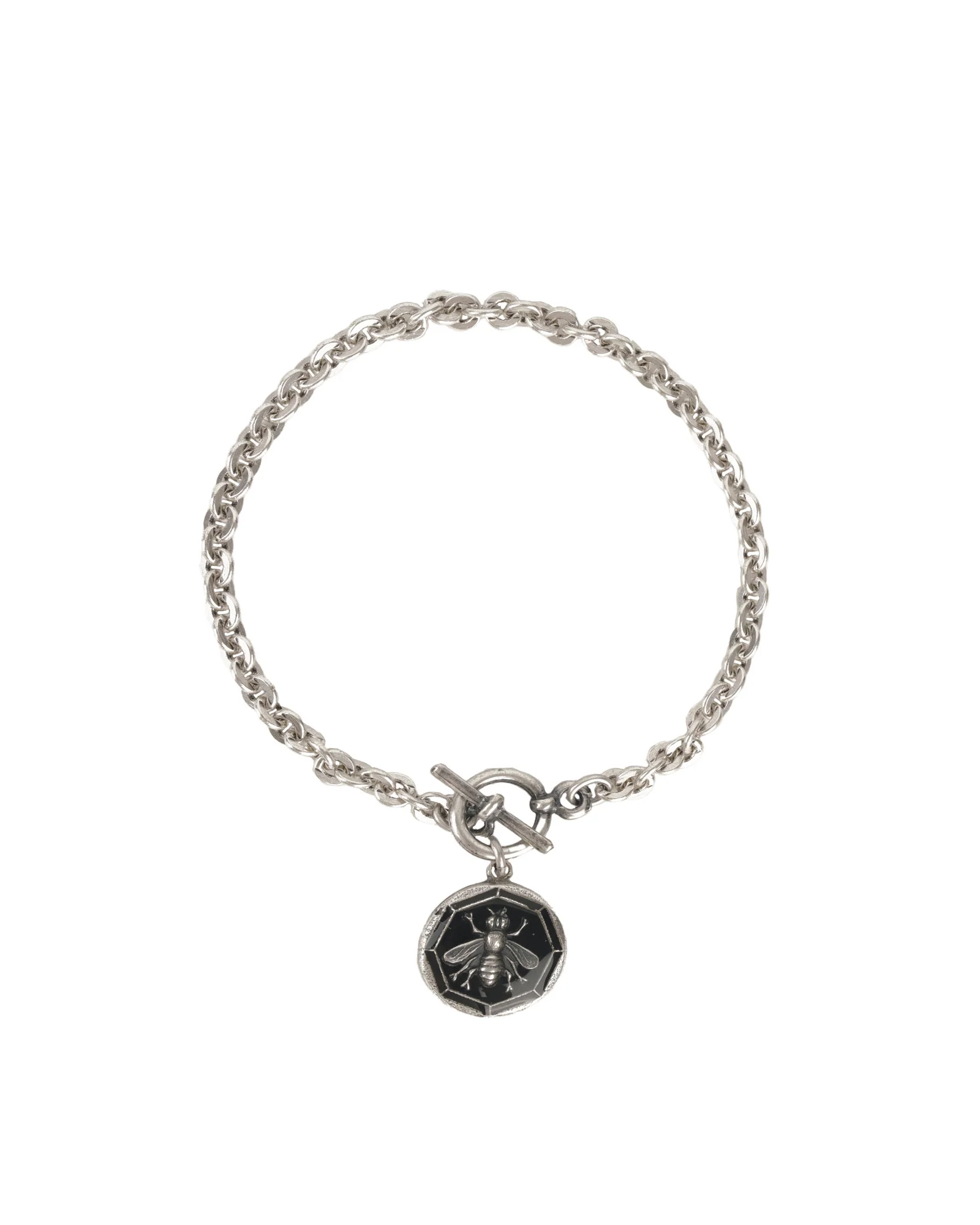 Bee Enamel Toggle Bracelet