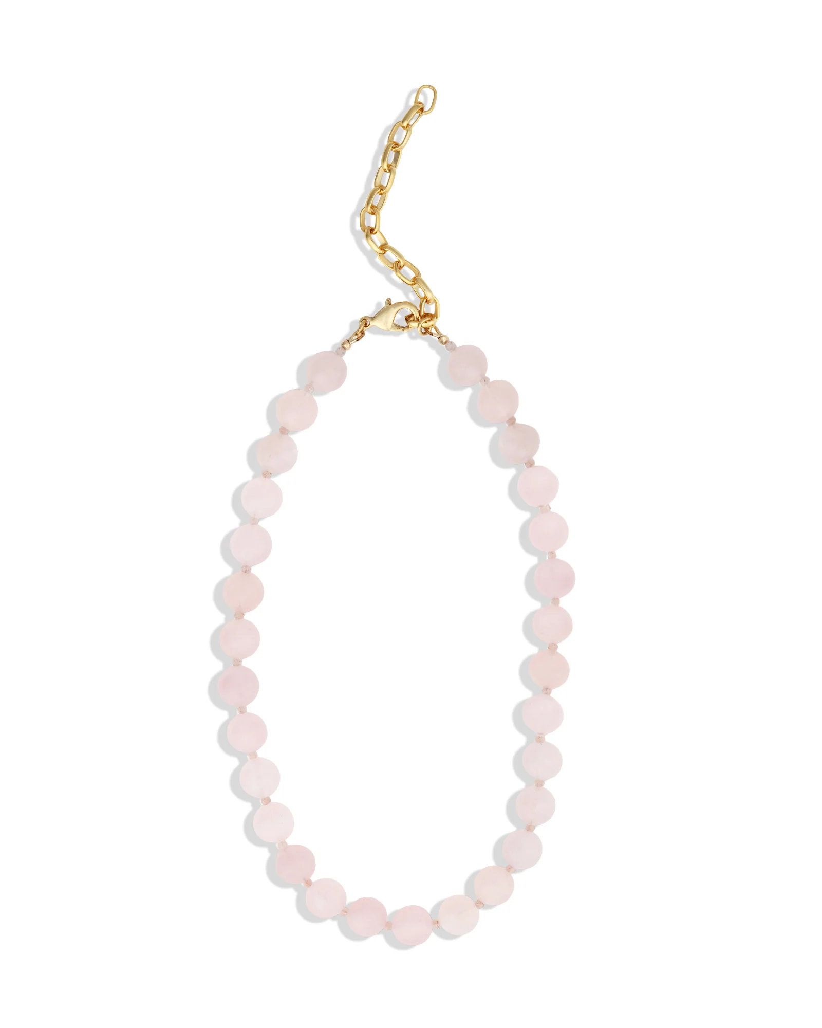 Rose Quartz Beaded Necklace | 10mm - Image 3