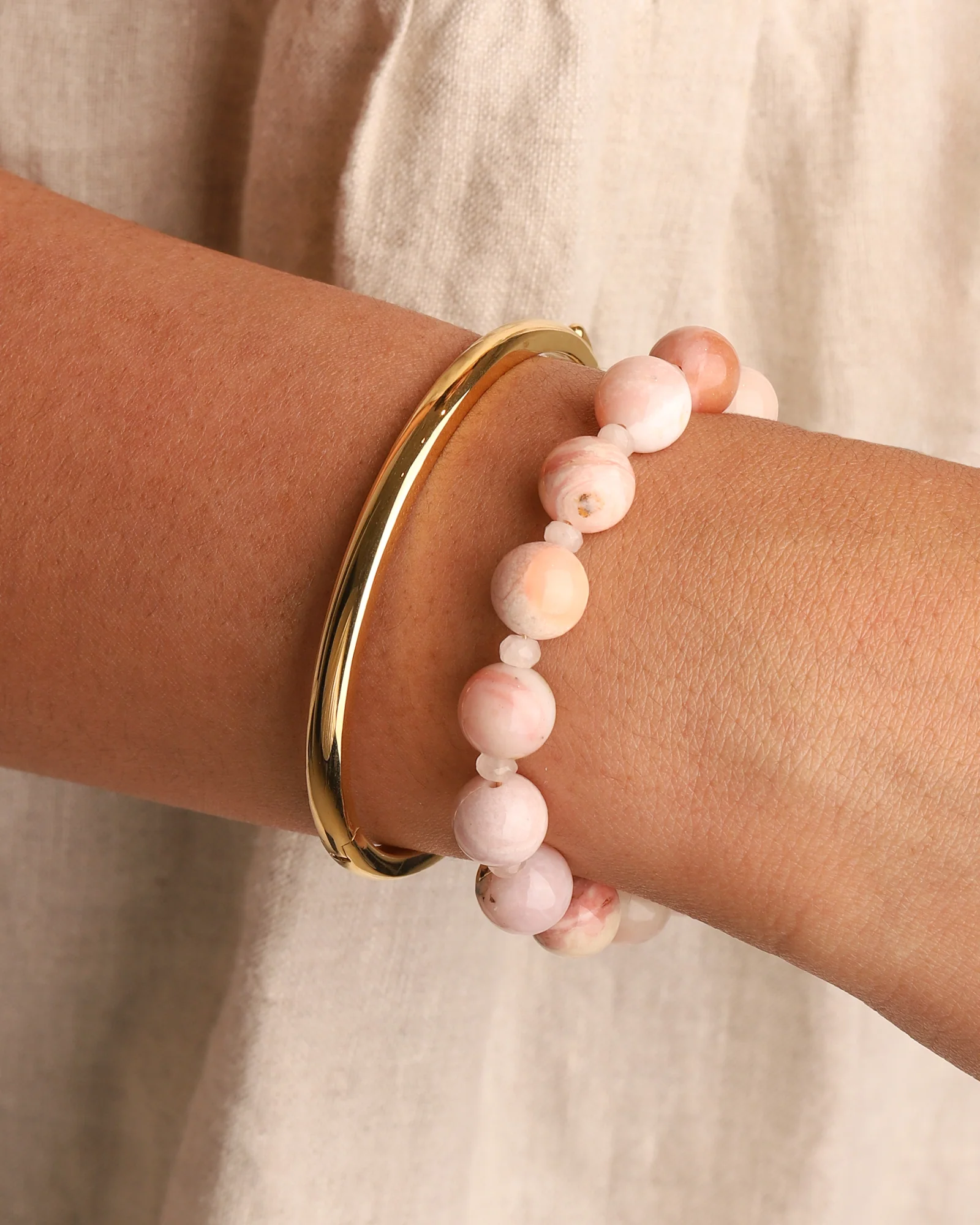 Peruvian Opal Beaded Bracelet | 10mm - Image 3