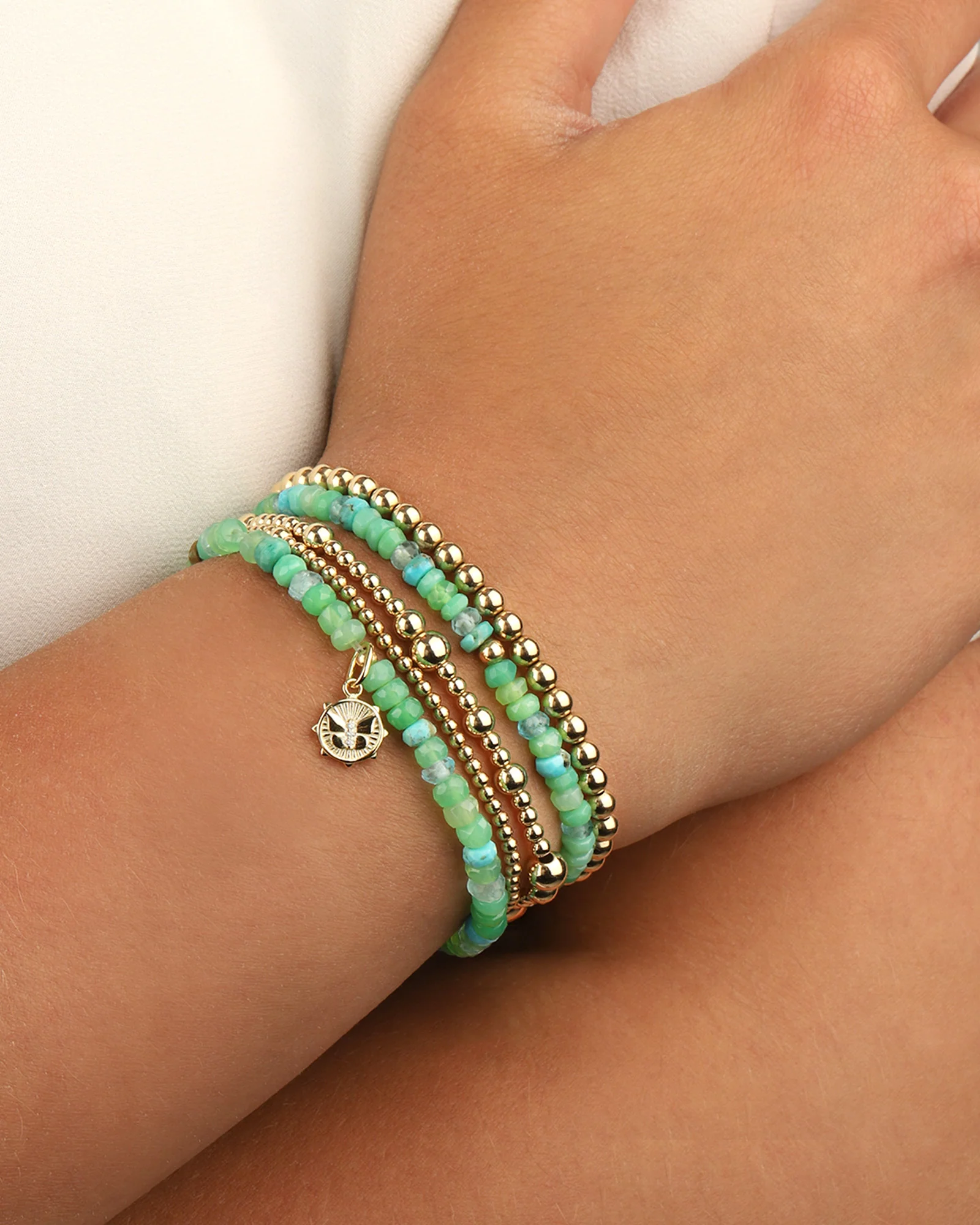 Mixed Beaded Stone Bracelet | 4mm - Image 2