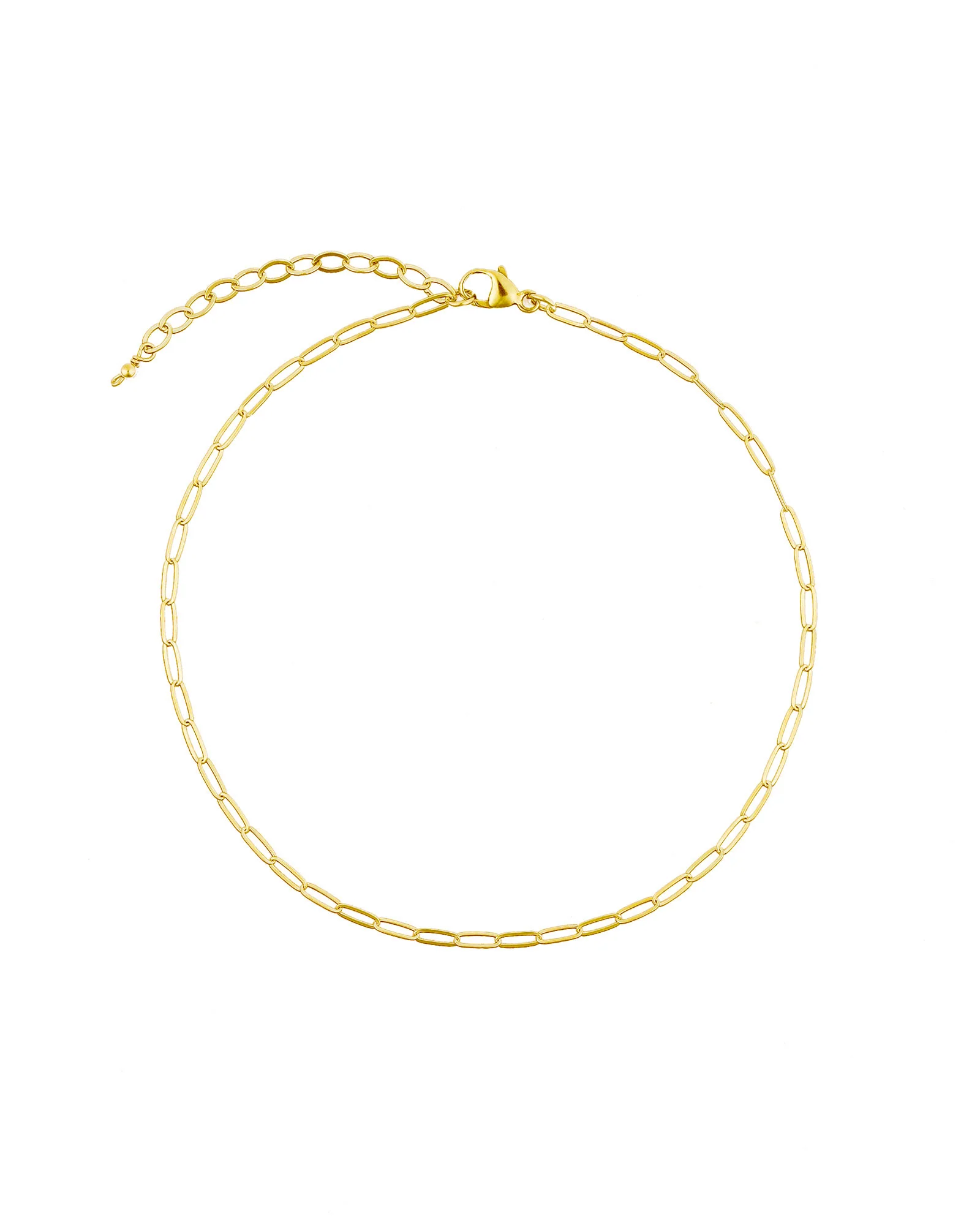 Paperclip Chain Anklet | XS