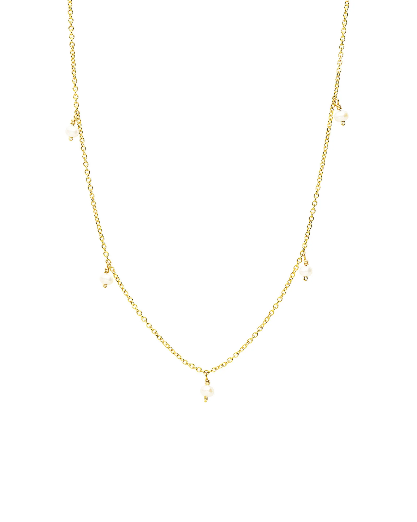 5 Dangle Pearl Necklace