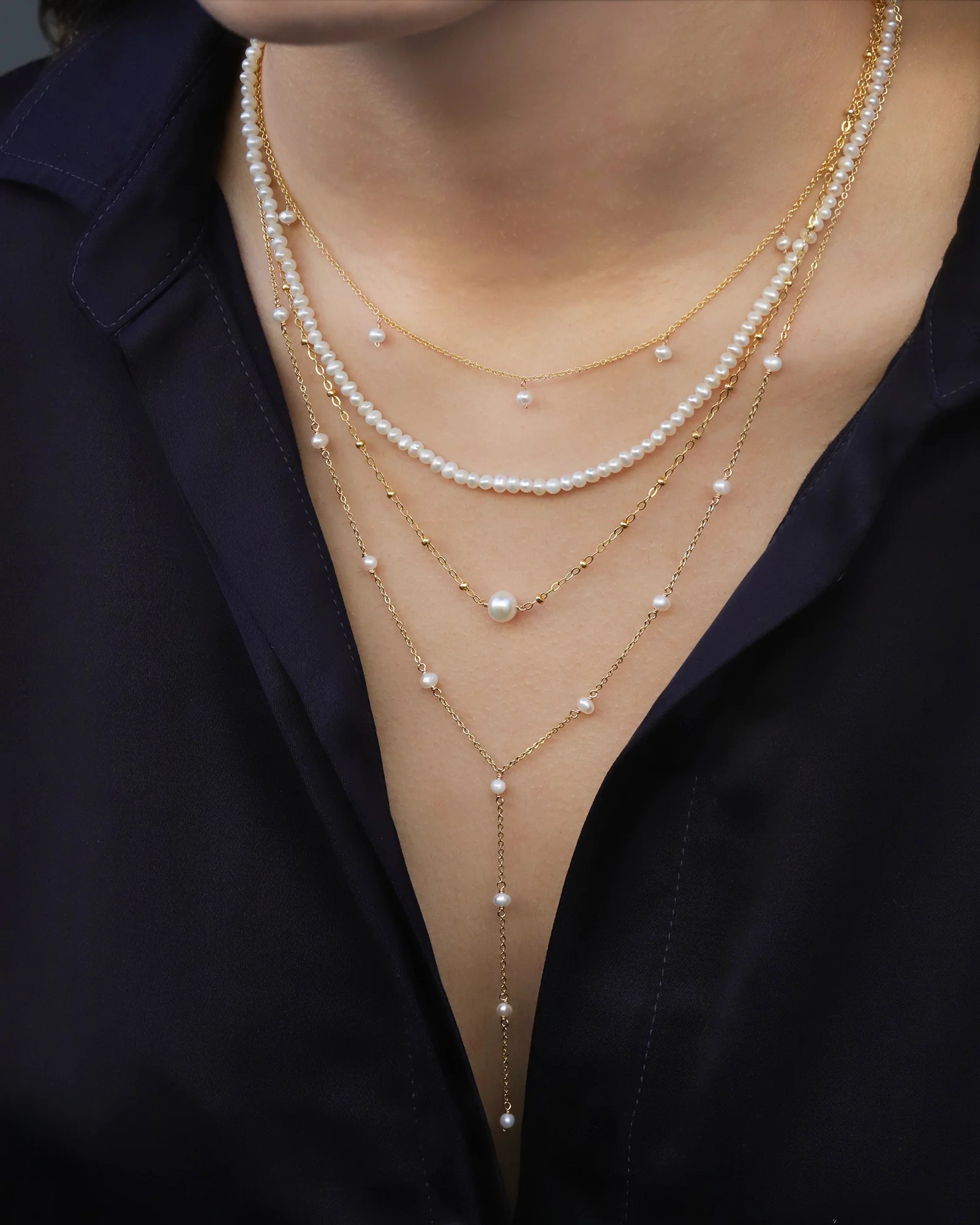 Pearl Strand Necklace I 2.5mm - Image 3